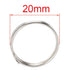 Argolla para llaves redonda 20 mm 25 pcs