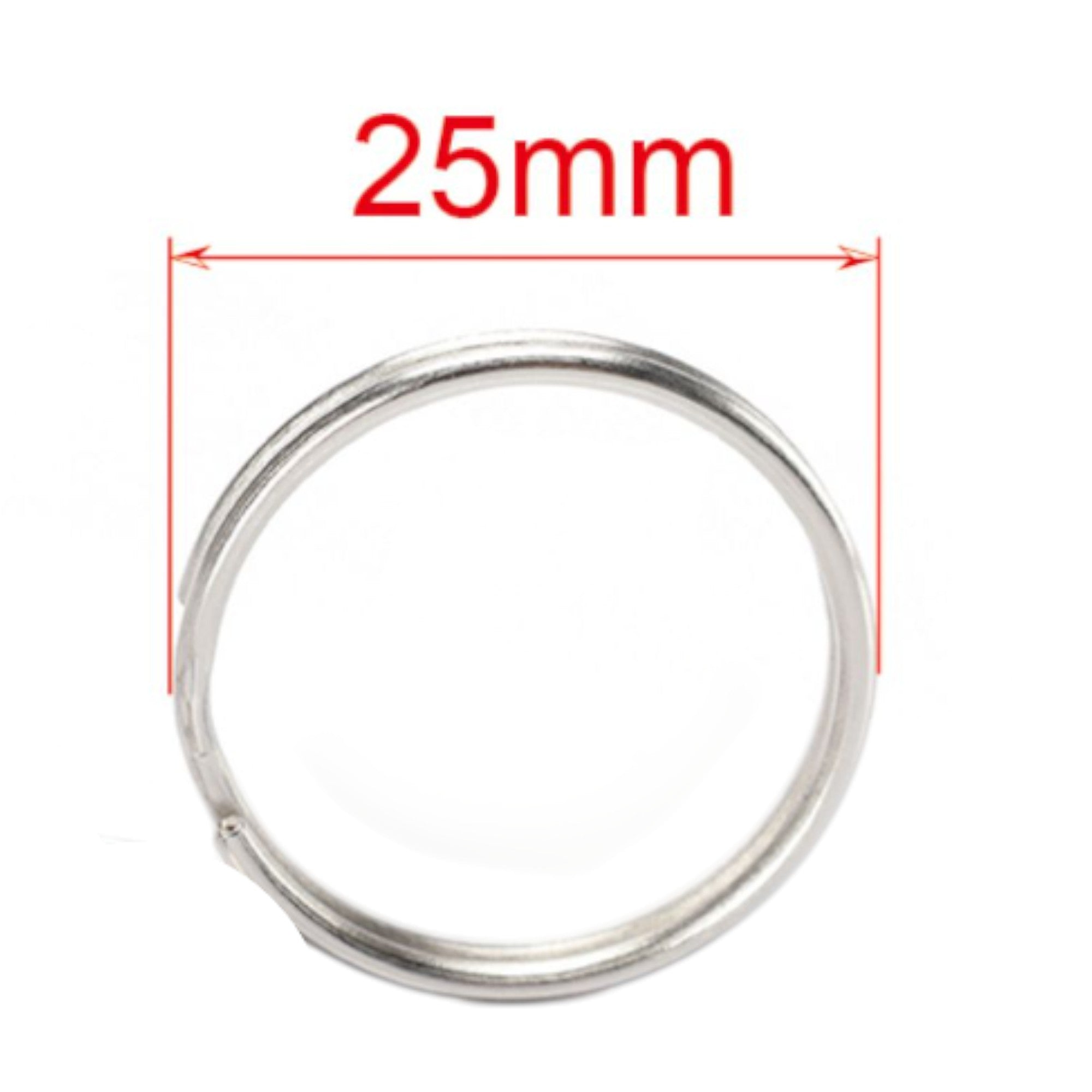 Argolla para llaves redonda 25 mm 18 pcs