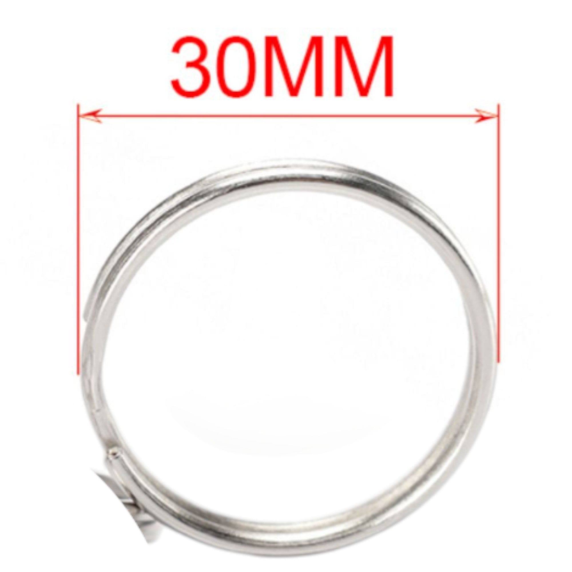 Argolla para llaves redonda 30 mm 9 pcs