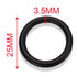 O-ring de goma 25×3.5 mm 14 pcs