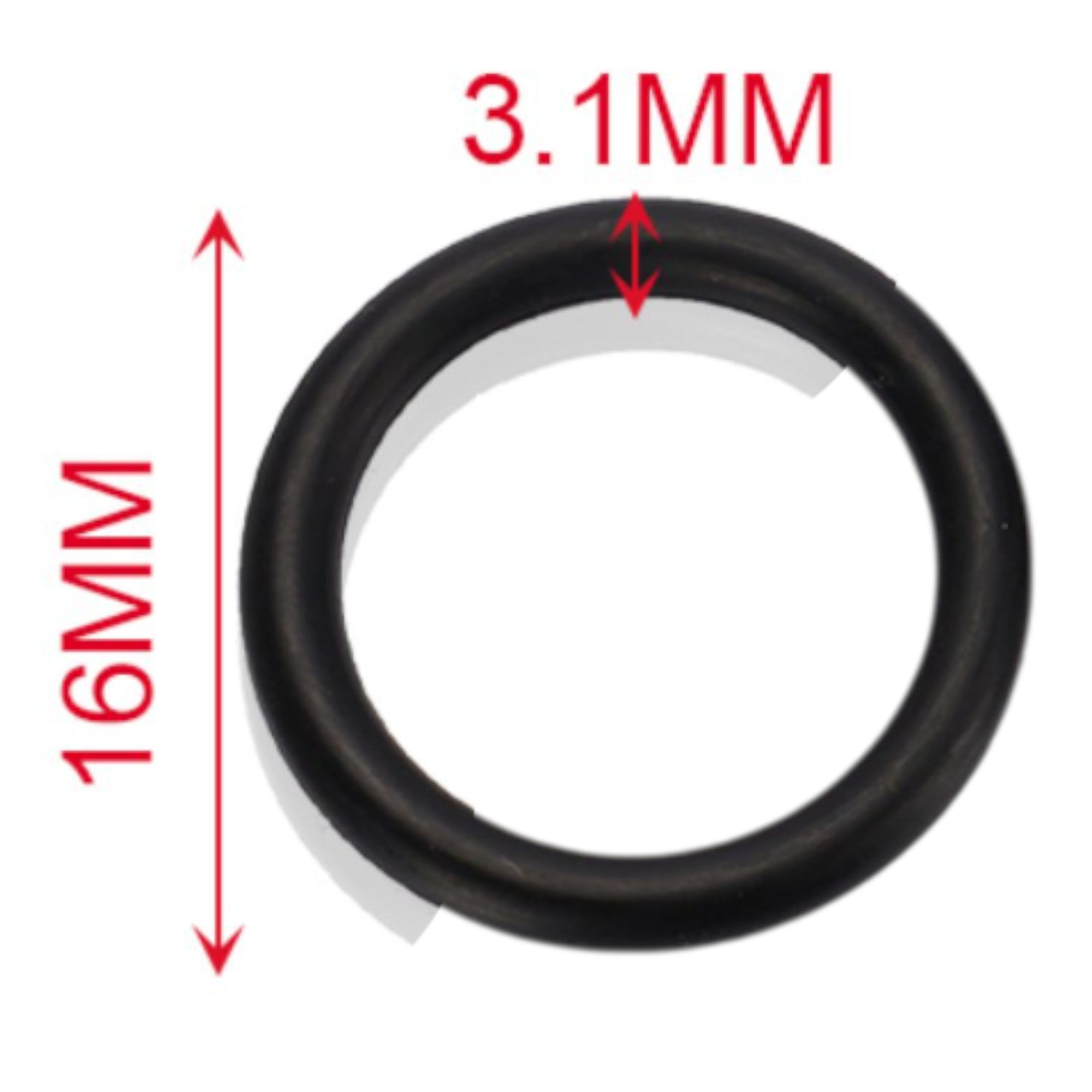 O-ring de goma 16×3.1 mm 26 pcs