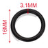 O-ring de goma 16×3.1 mm 26 pcs