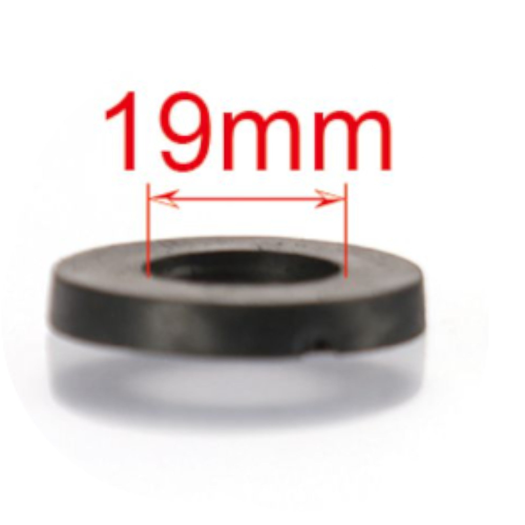 Arandela de malla negra 19 mm 8 pcs