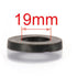 Arandela de malla negra 19 mm 8 pcs