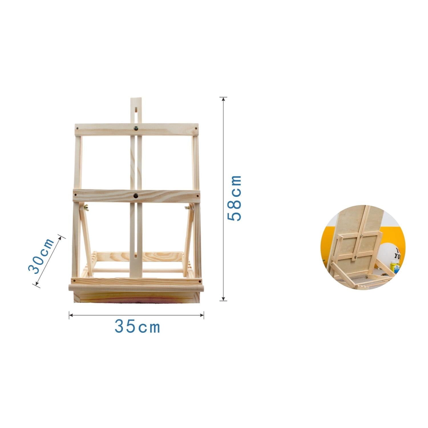 Caballete De Escritorio Ajustable Trasero 30*35*58Cm