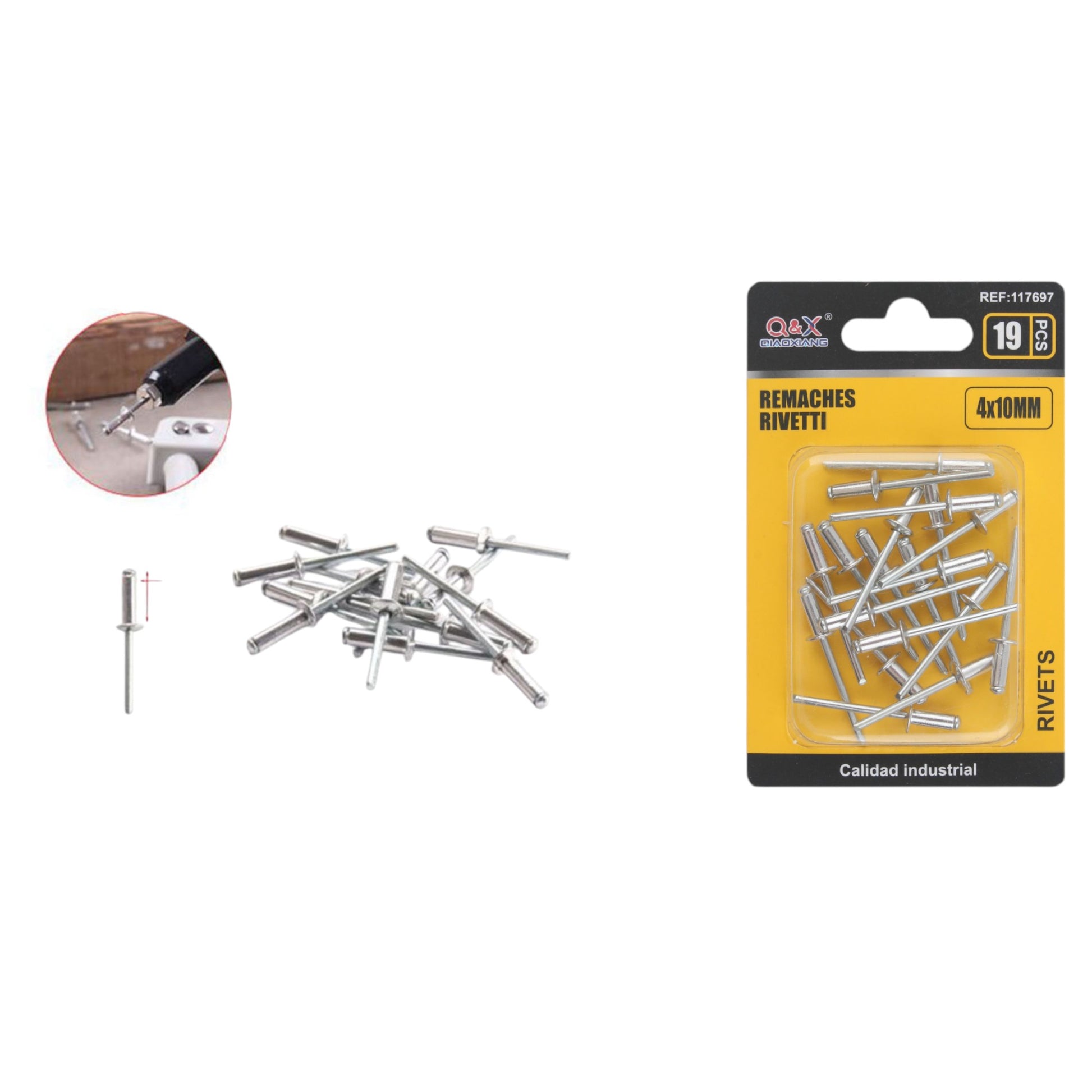 Remaches pop 19PCS 4*10MM