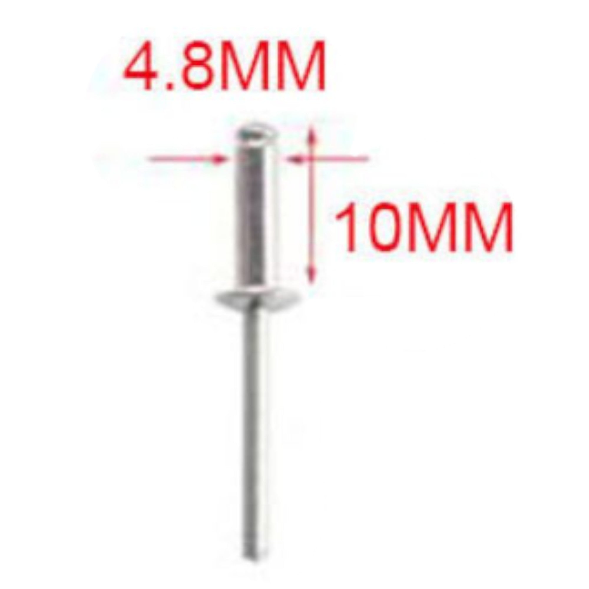 Remache pop 4.8×10 mm 13 pcs