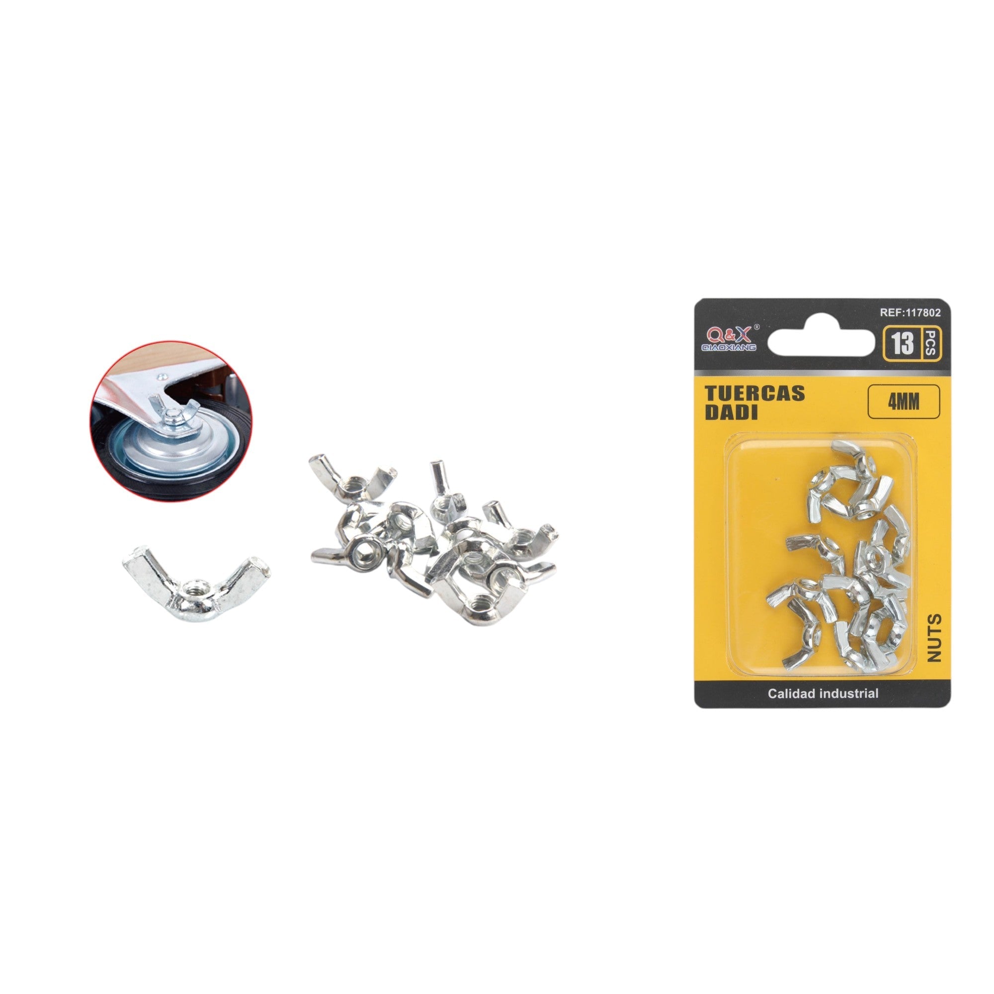 Tuerca mariposa M4 13 pcs