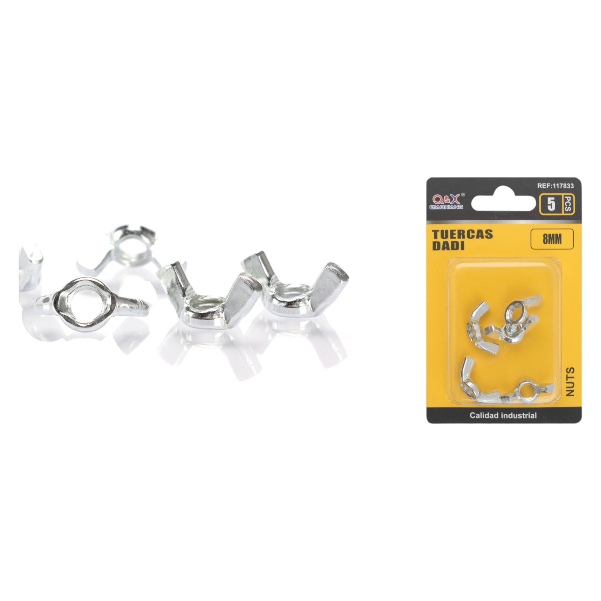 Tuerca mariposa M8 5 pcs
