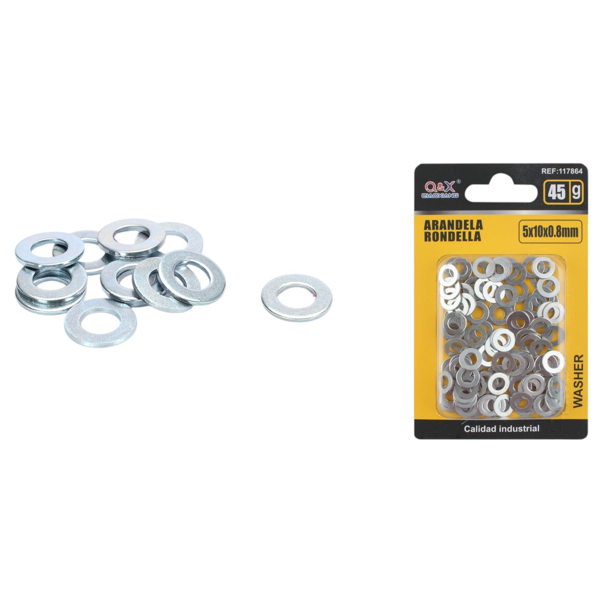 Arandela 5 mm 45 g 5×10×0.8 mm