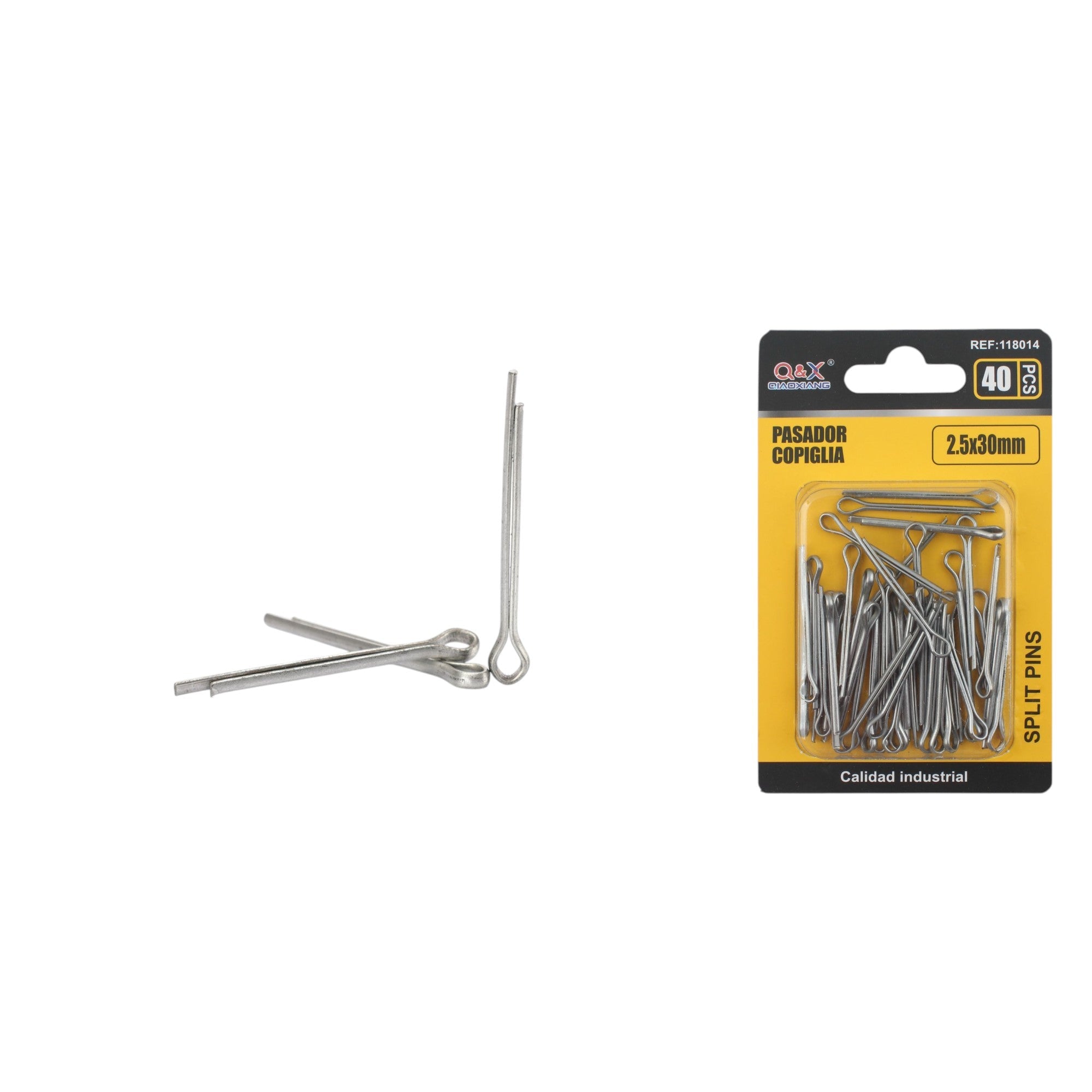 Pasador partido 2.5×30 mm 40 pcs