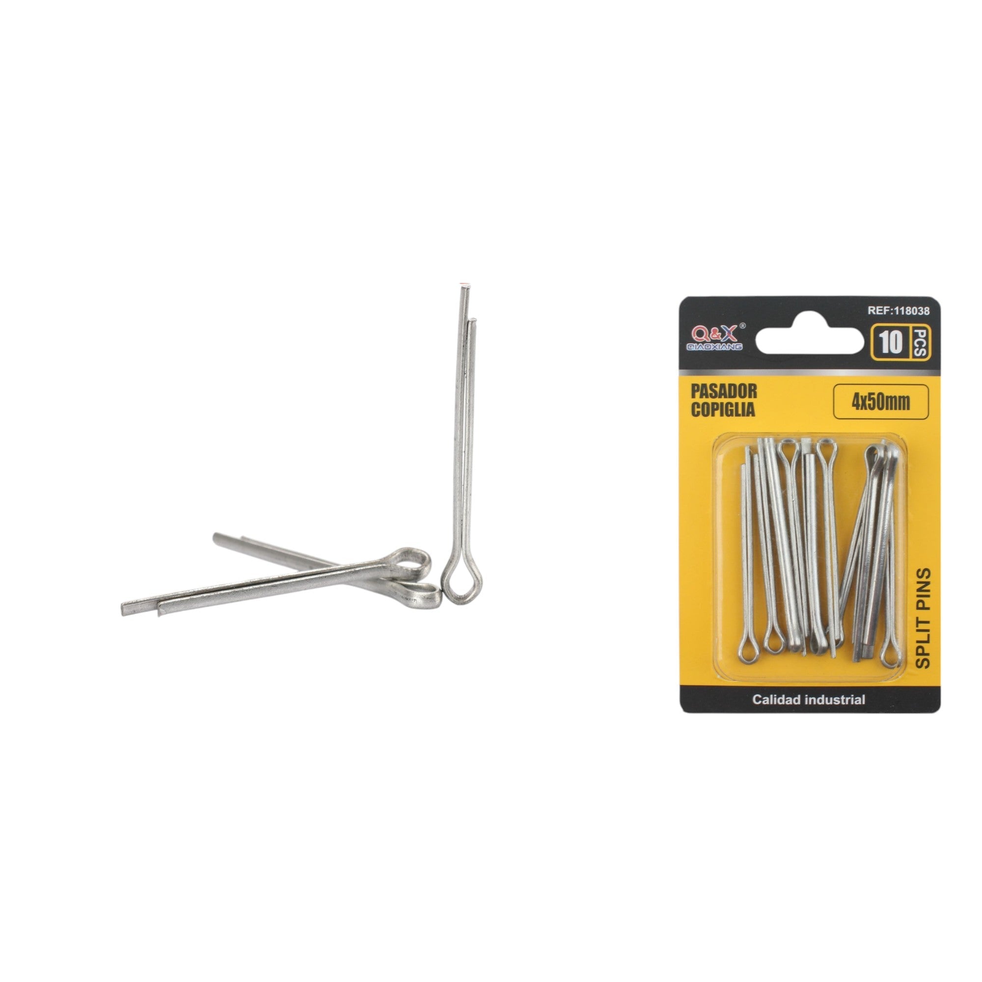 Pasador partido 4×50 mm 10 pcs