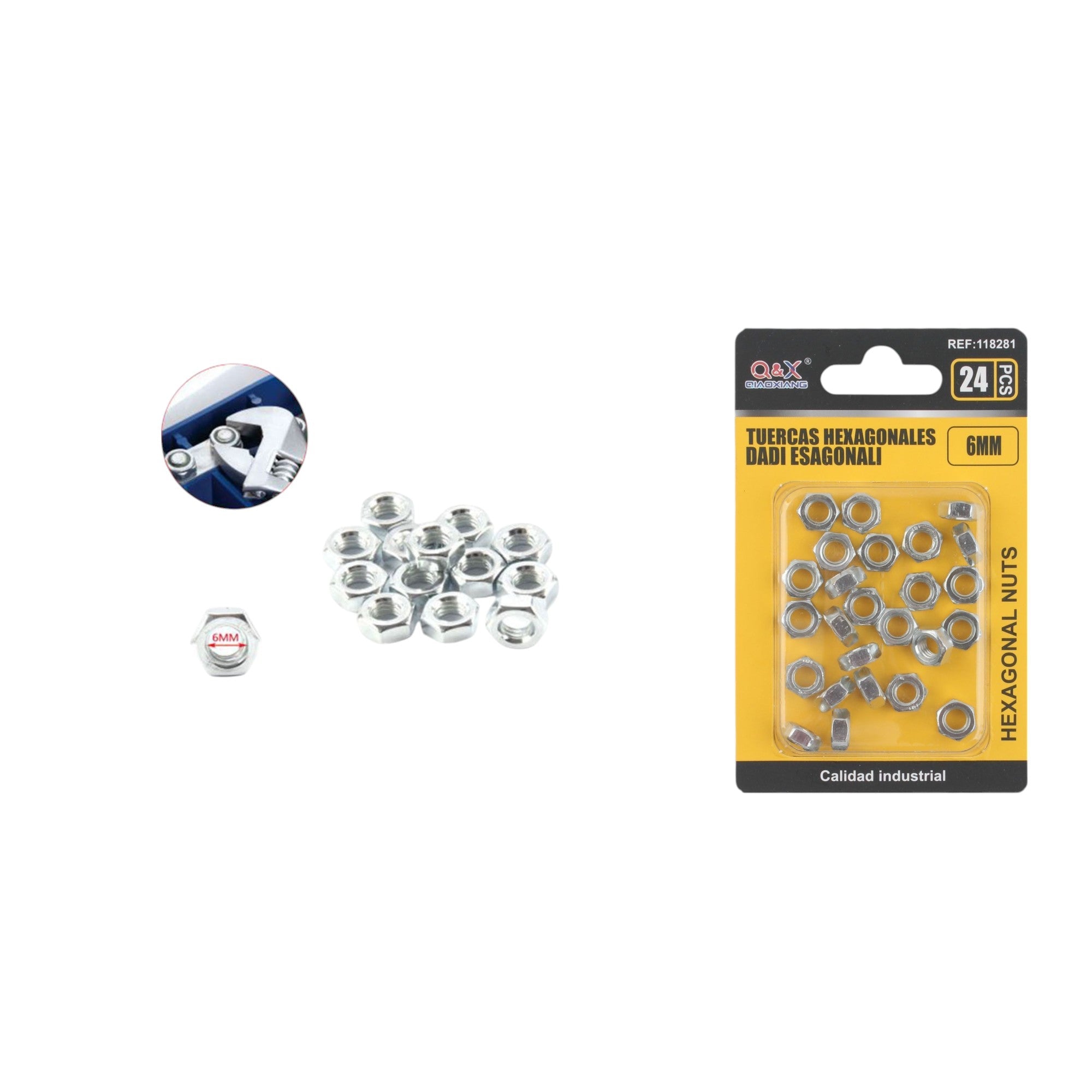 Tuerca M6 24 pcs