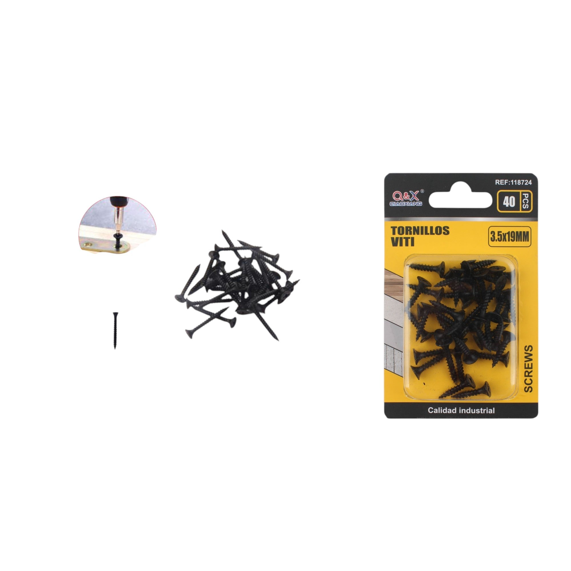 Clavo para muro de hormigón 3.5×19 mm 40 pcs