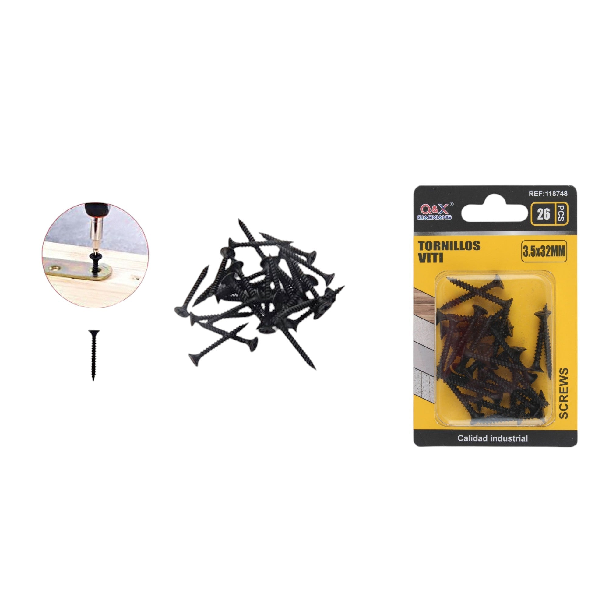 Clavo para muro de hormigón 3.5×32 mm 26 pcs