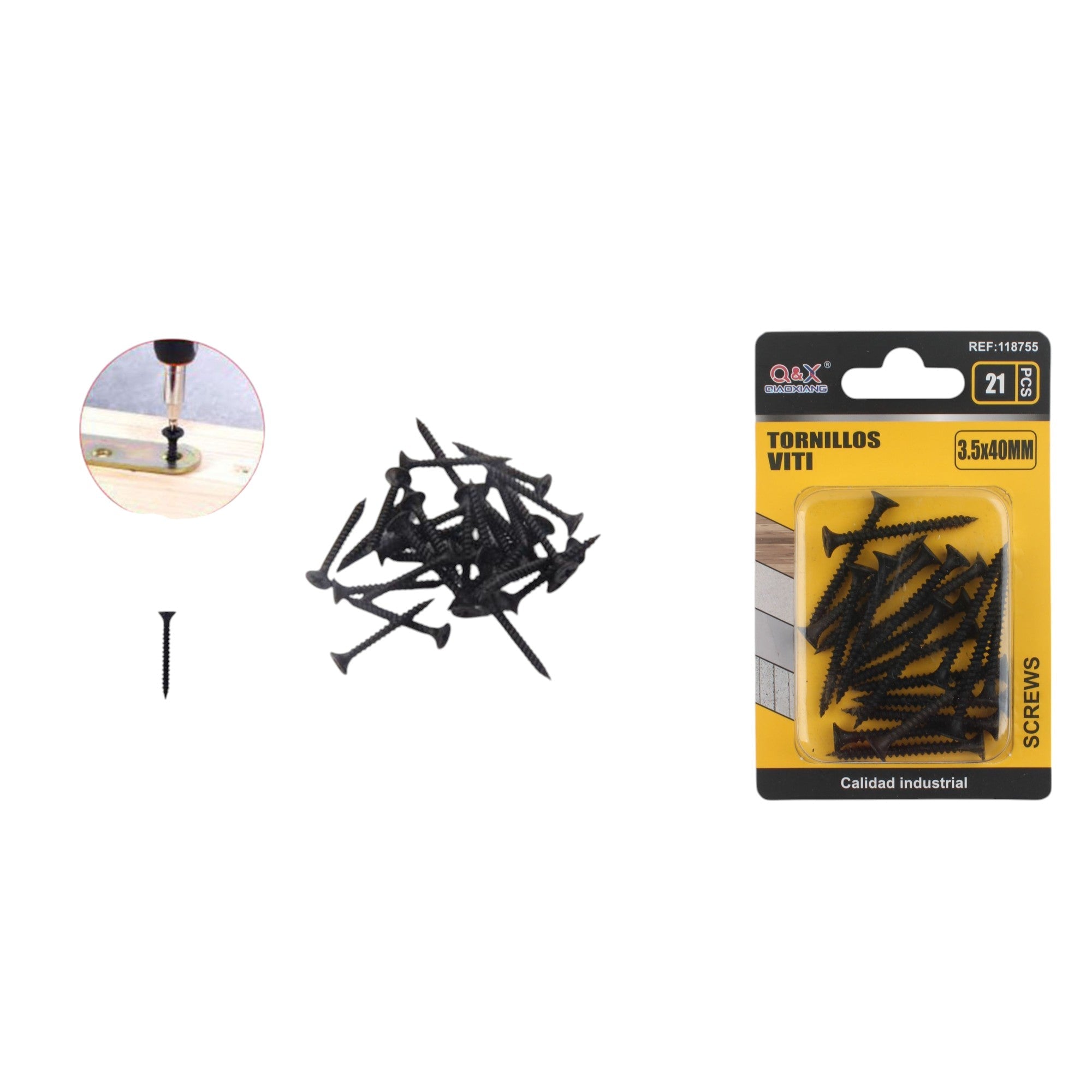 Clavo para muro de hormigón 3.5×40 mm 21 pcs