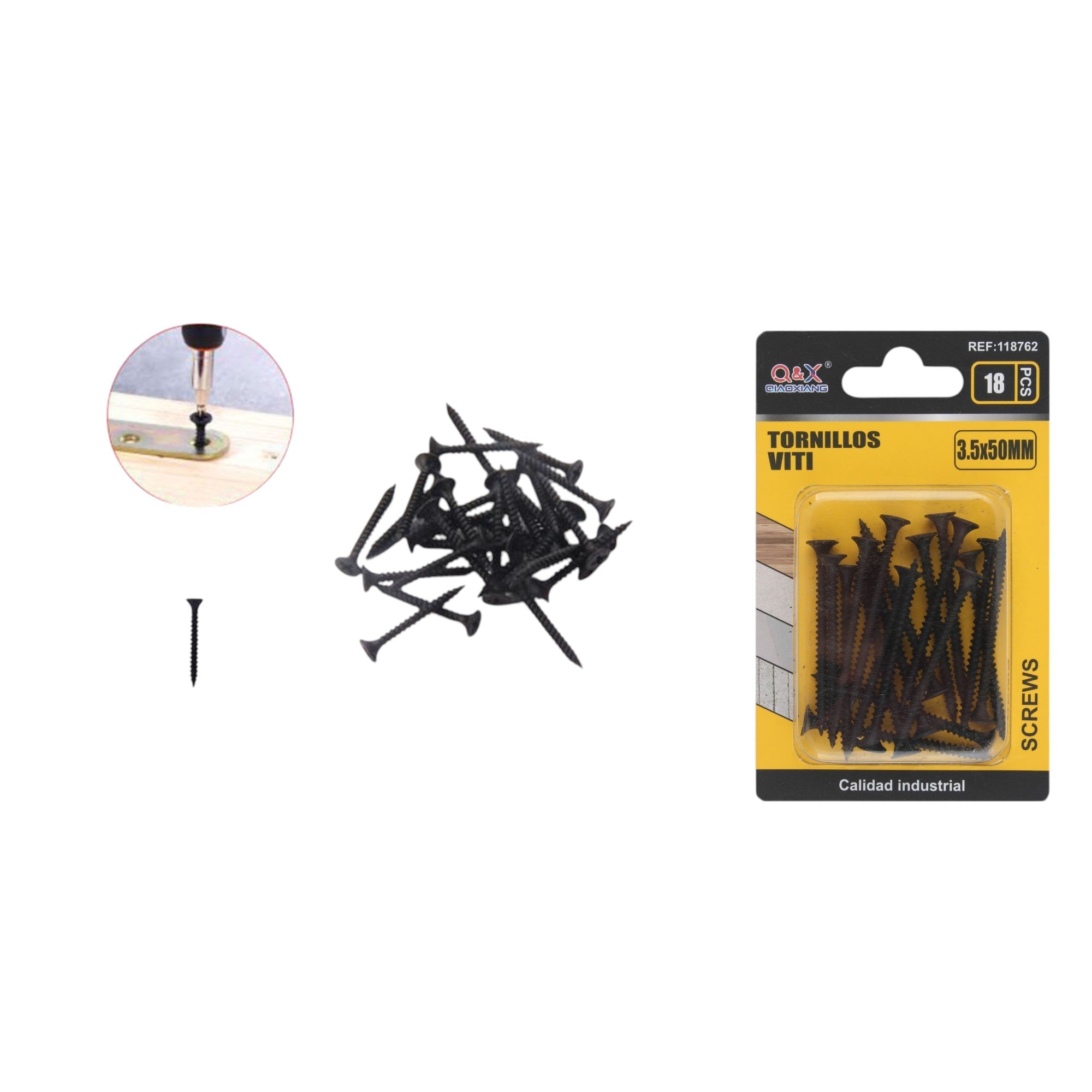 Clavo para muro de hormigón 3.5×50 mm 18 pcs