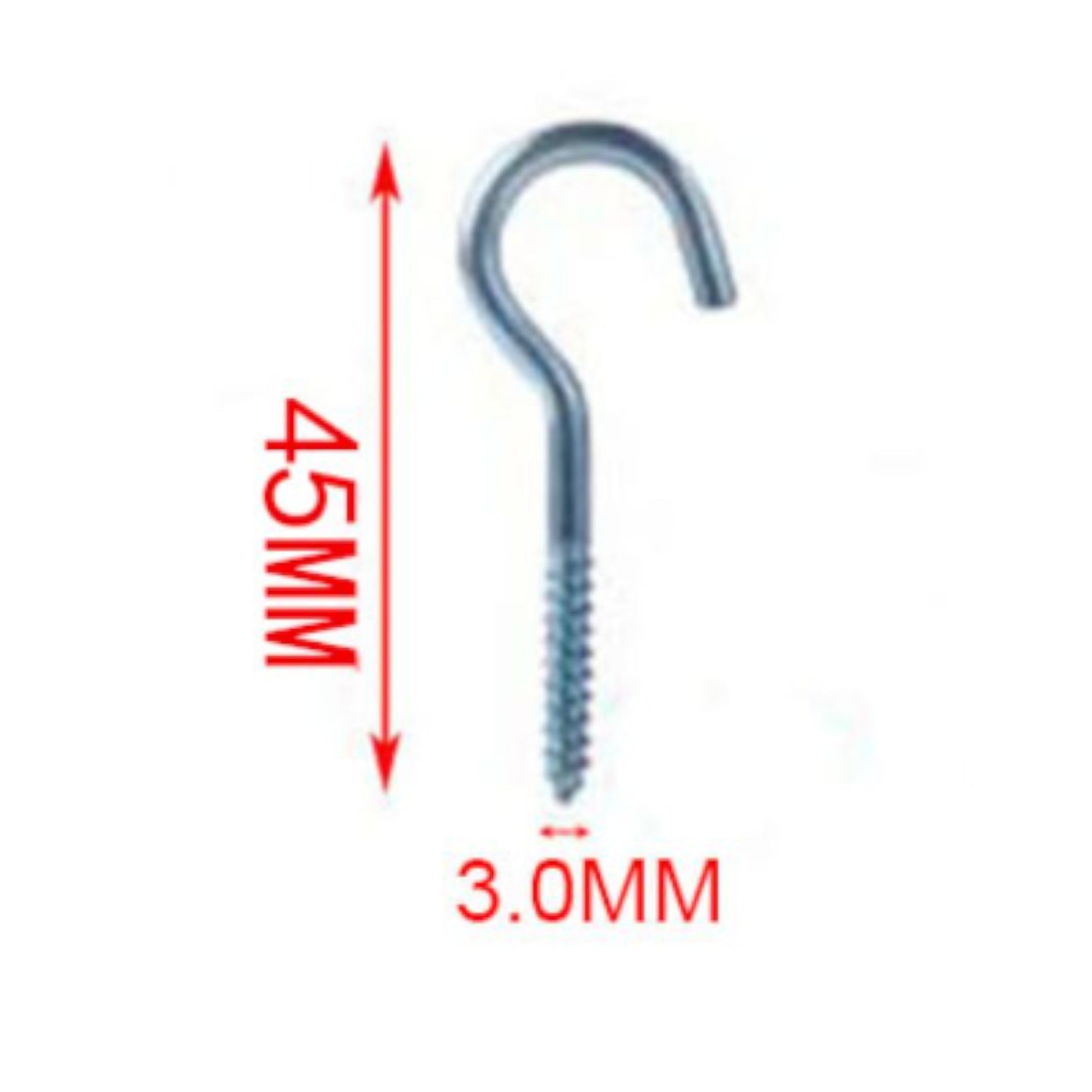 Ganchos para lnparas 10PCS 3.0*45MM