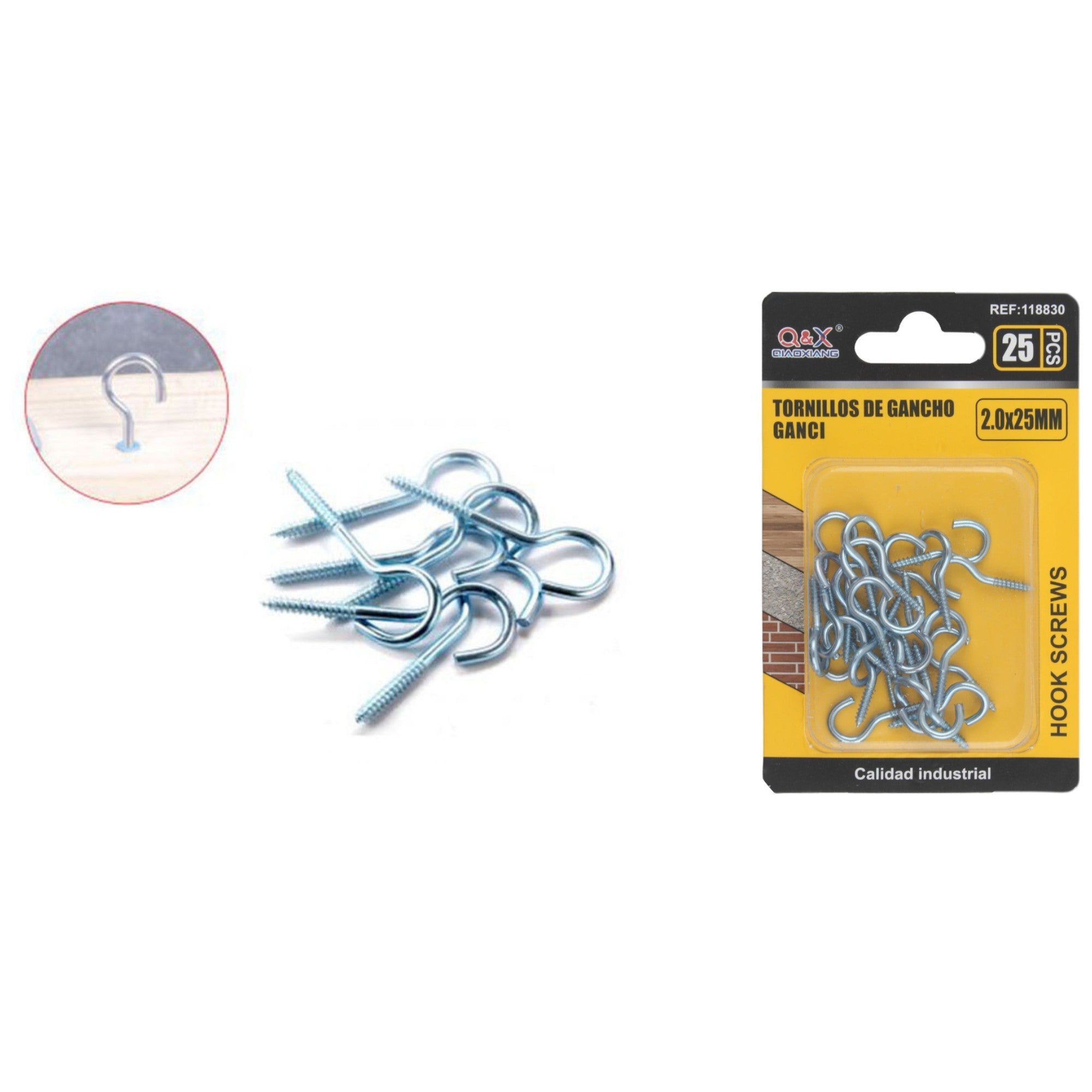 Gancho para lámpara 2.0×25 mm 25 pcs