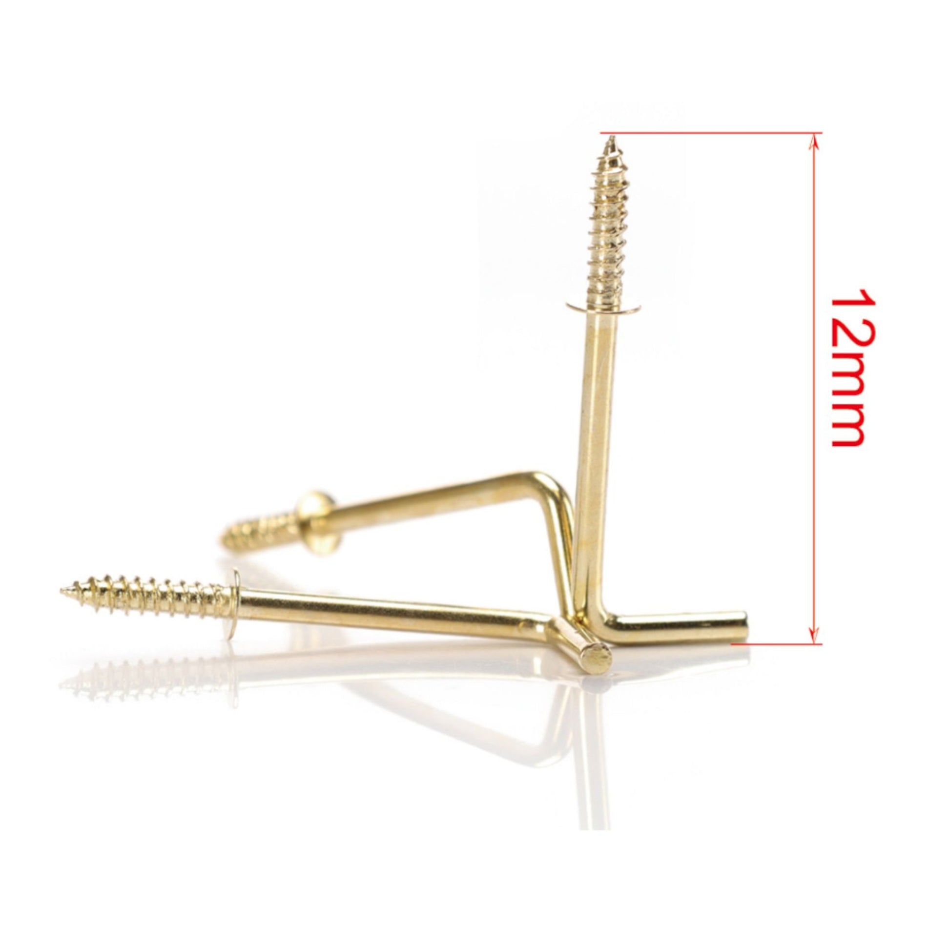 Gancho en ngulo recto cobreado 12MM 22PCS