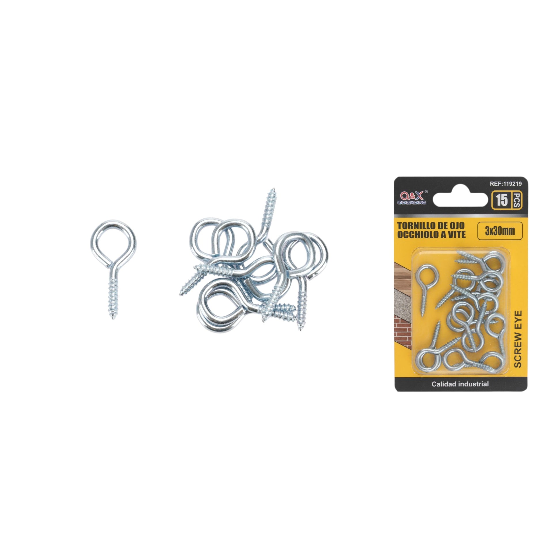 Alcayata galvanizada 6# 3*30mm 15PCS