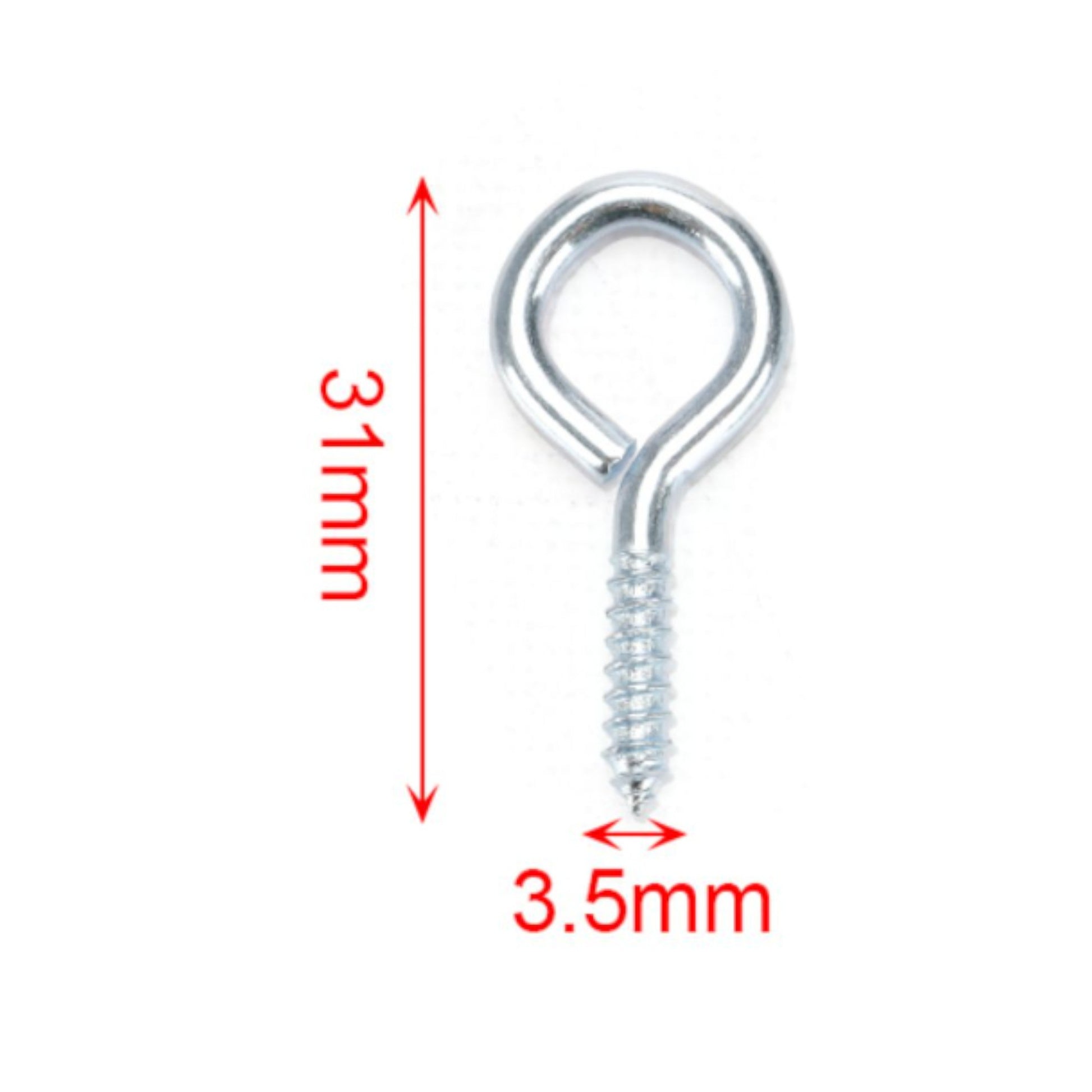 Alcayata galvanizada 6# 3*30mm 15PCS