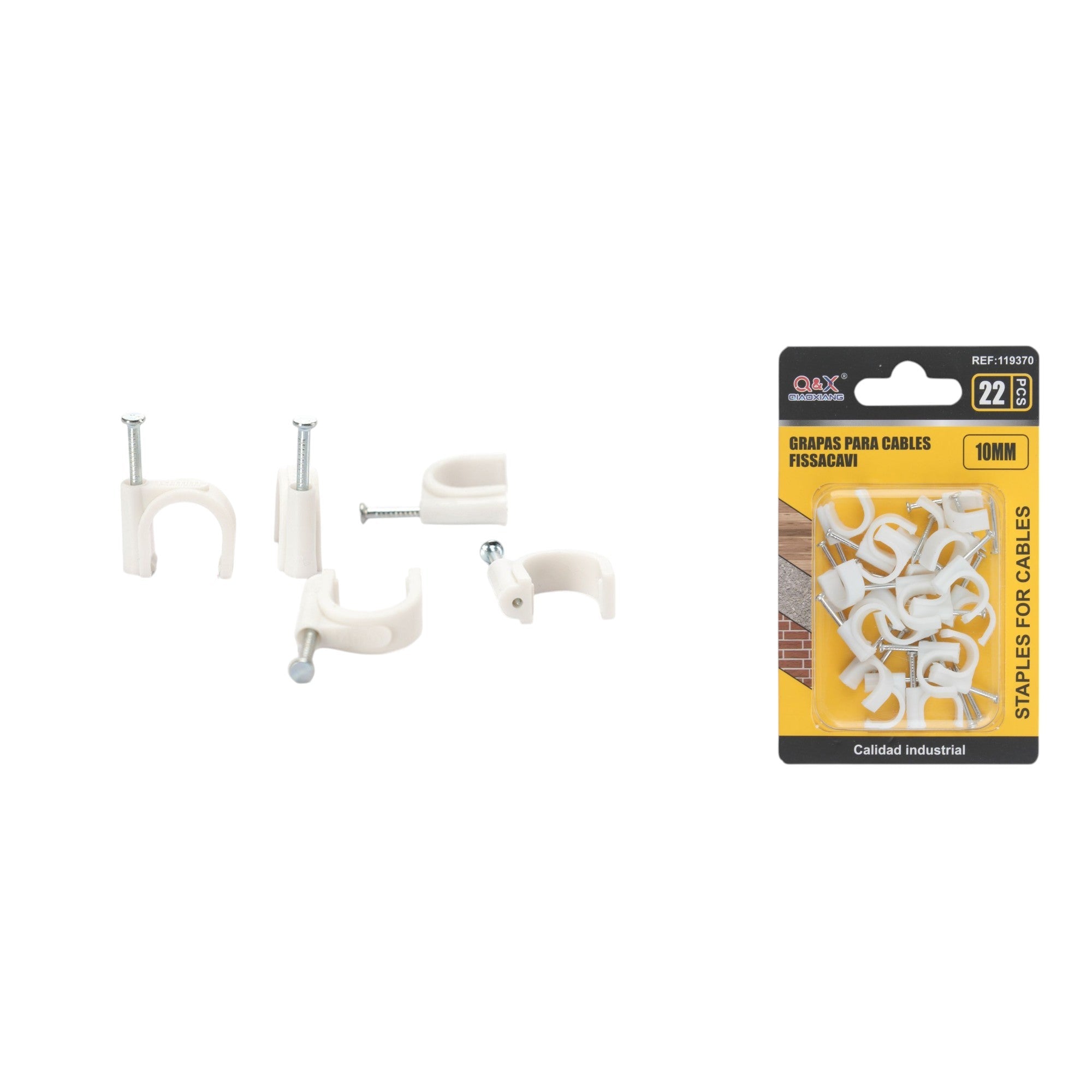 Clip sujetacable 10 mm 22 pcs