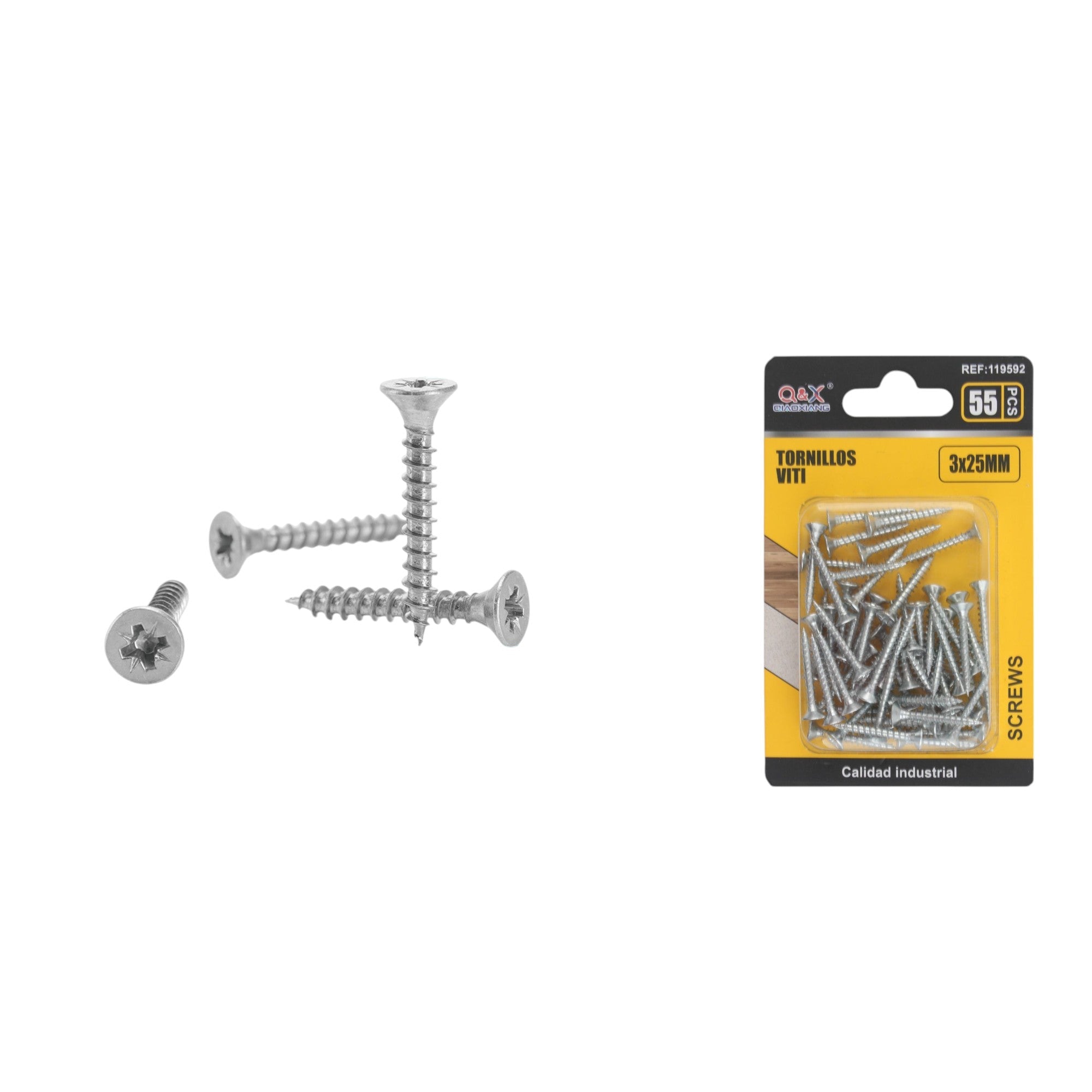 Clavo para fibrocemento zincado blanco 3x25 mm 55 pcs