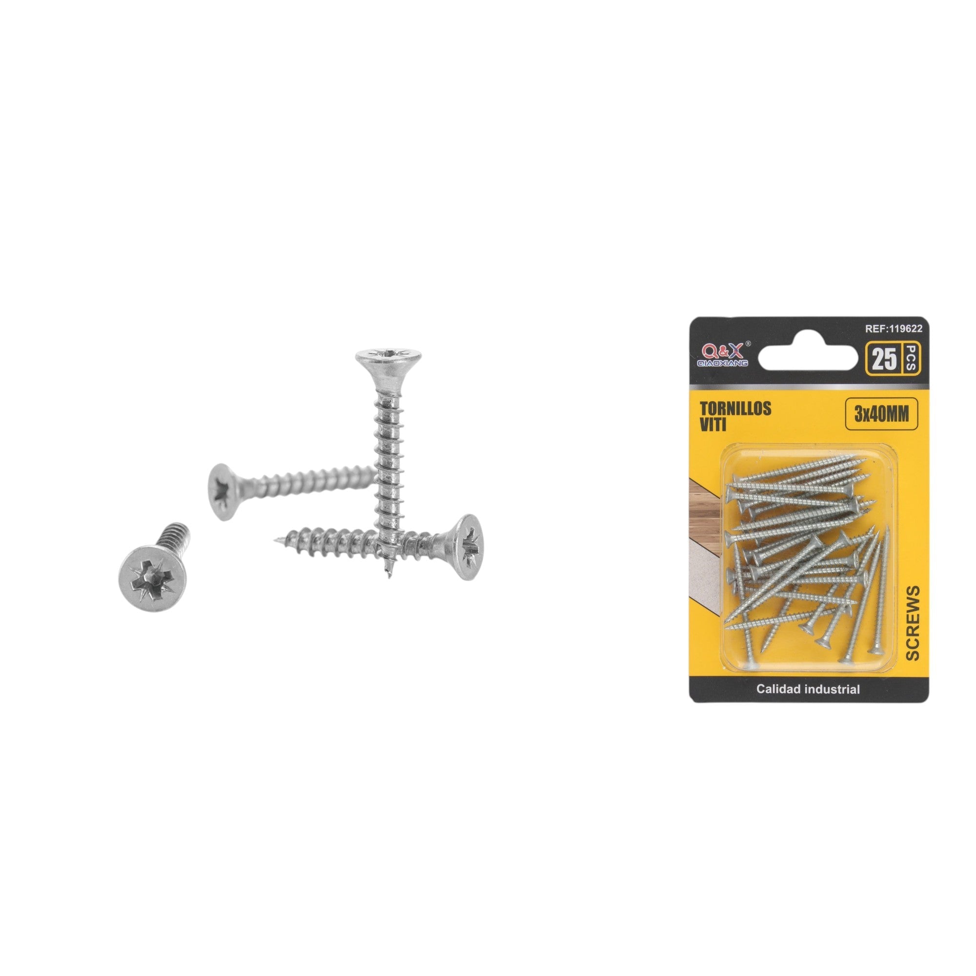 Clavo para fibrocemento zincado blanco 3x40 mm 25 pcs