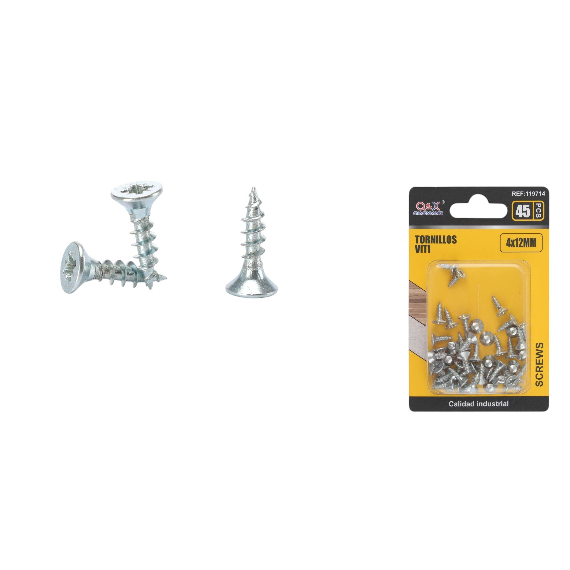 Clavo para fibrocemento zincado blanco 4x12 mm 45 pcs