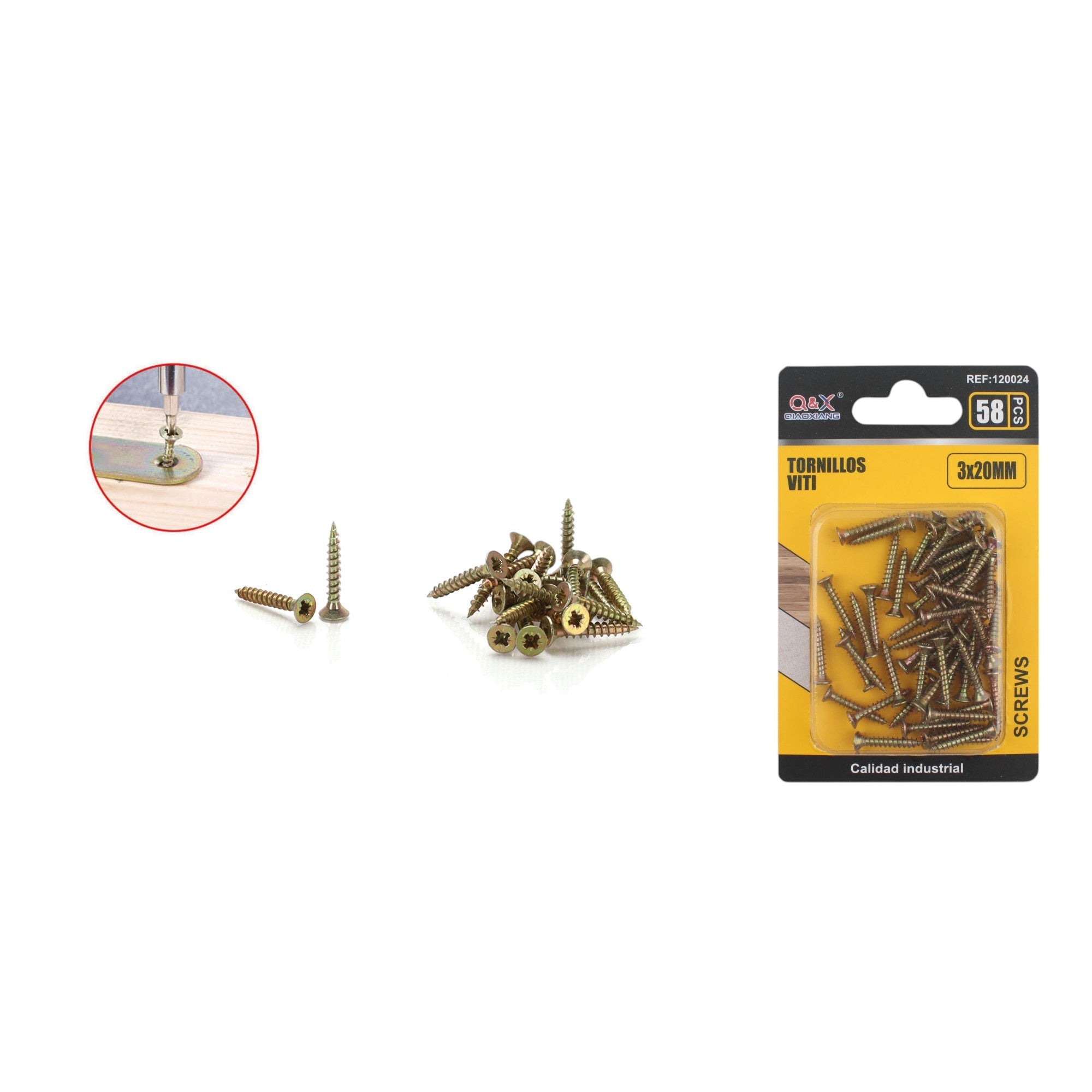 Clavo para fibrocemento zincado color 3x20 mm 58 pcs