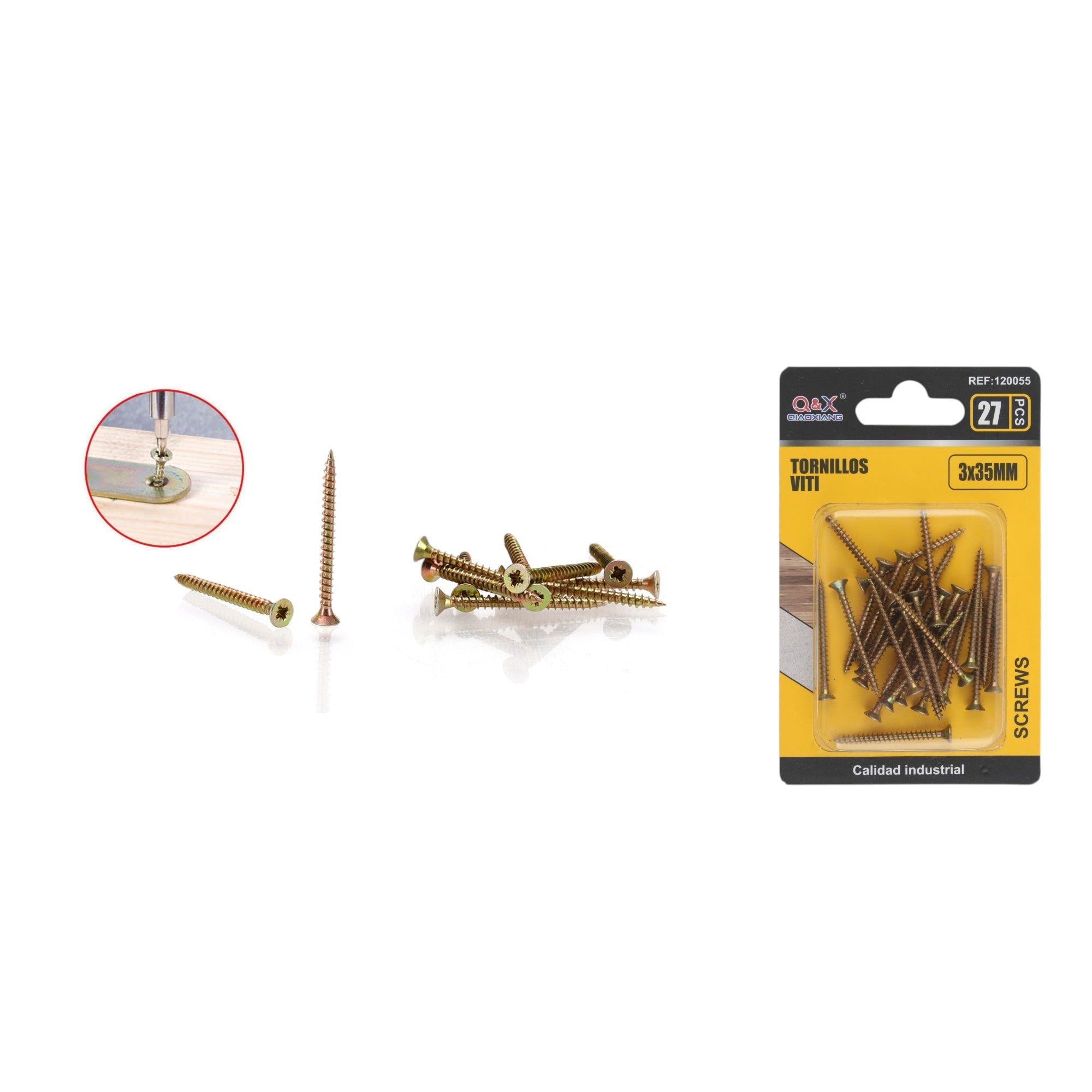 Clavo para fibrocemento zincado color 3x35 mm 27 pcs