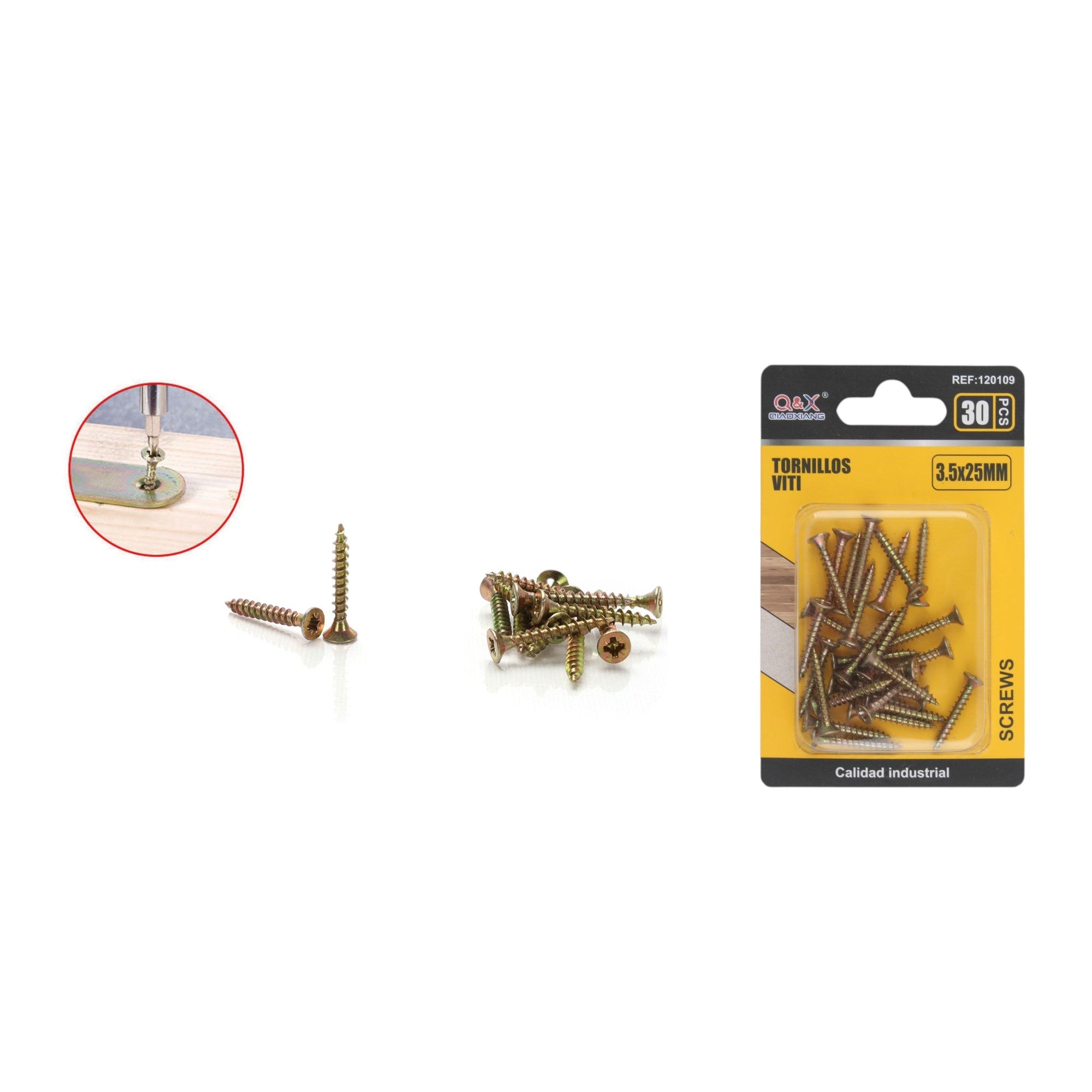 Clavo para fibrocemento zincado color 3.5x25 mm 30 pcs