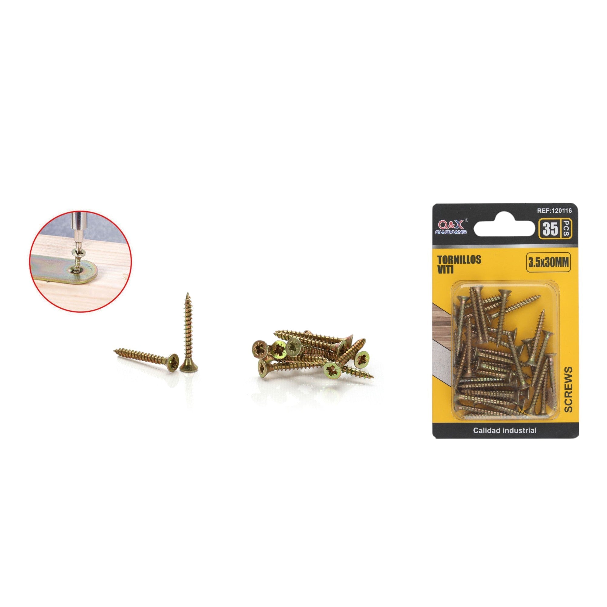 Clavo para fibrocemento zincado color 3.5x30 mm 35 pcs