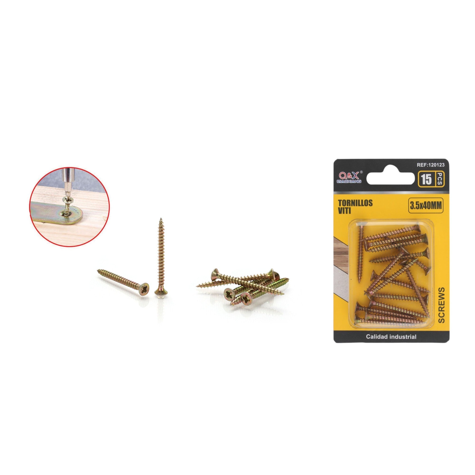 Clavo para fibrocemento zincado color 3.5x40 mm 15 pcs