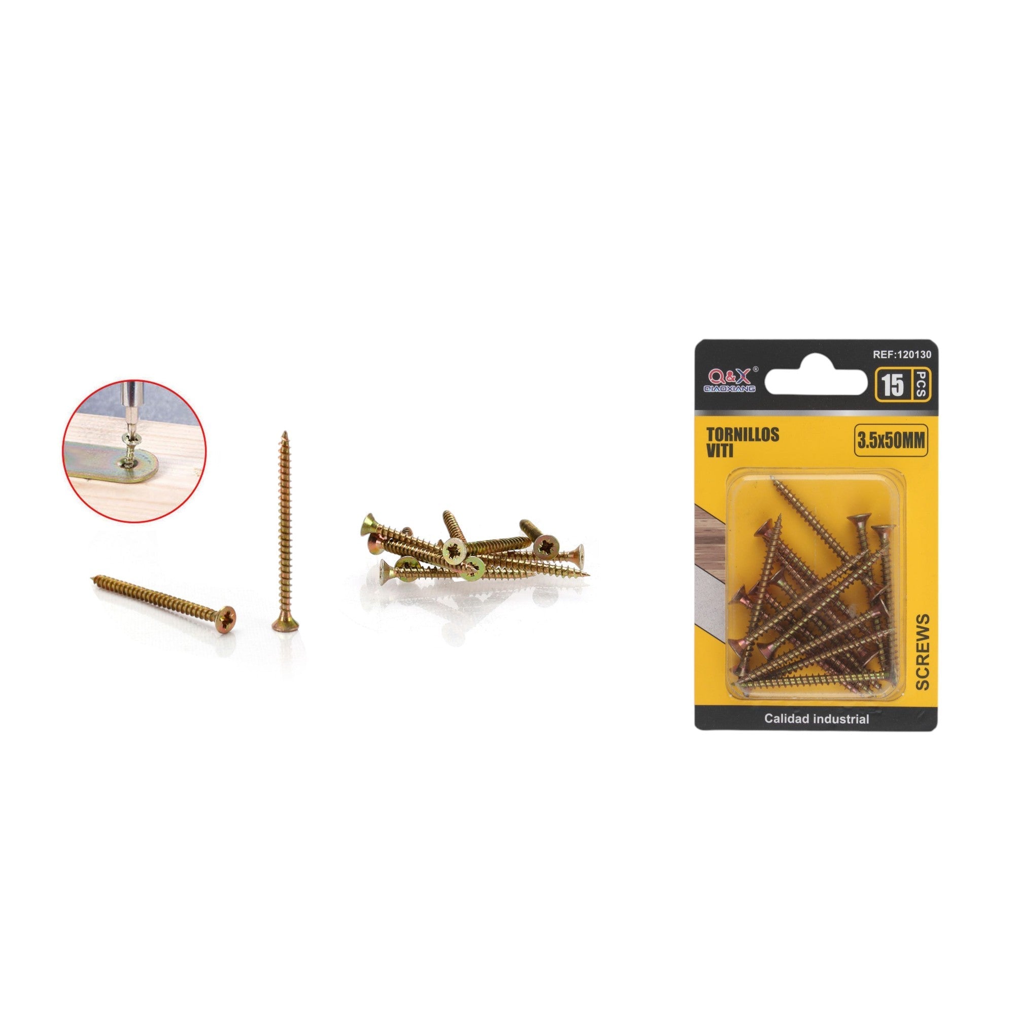 Clavo para fibrocemento zincado color 3.5x50 mm 15 pcs