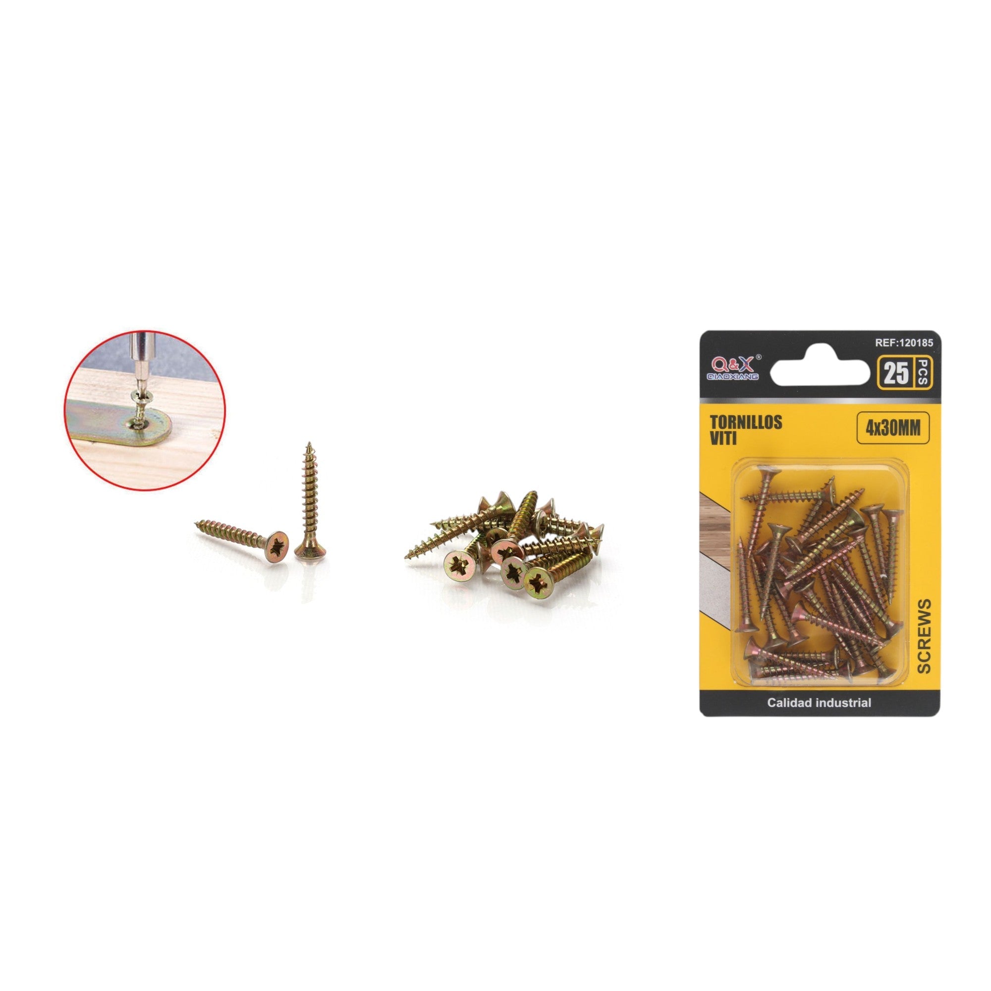 Clavo para fibrocemento zincado color 4x30 mm 25 pcs