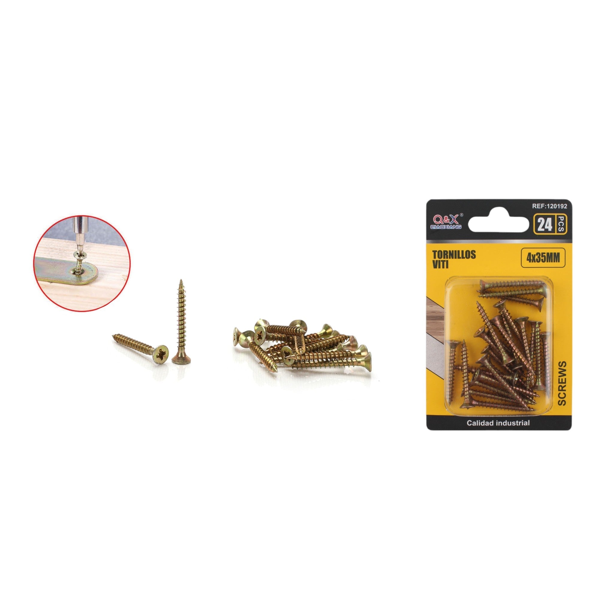 Clavo para fibrocemento zincado color 4x35 mm 24 pcs