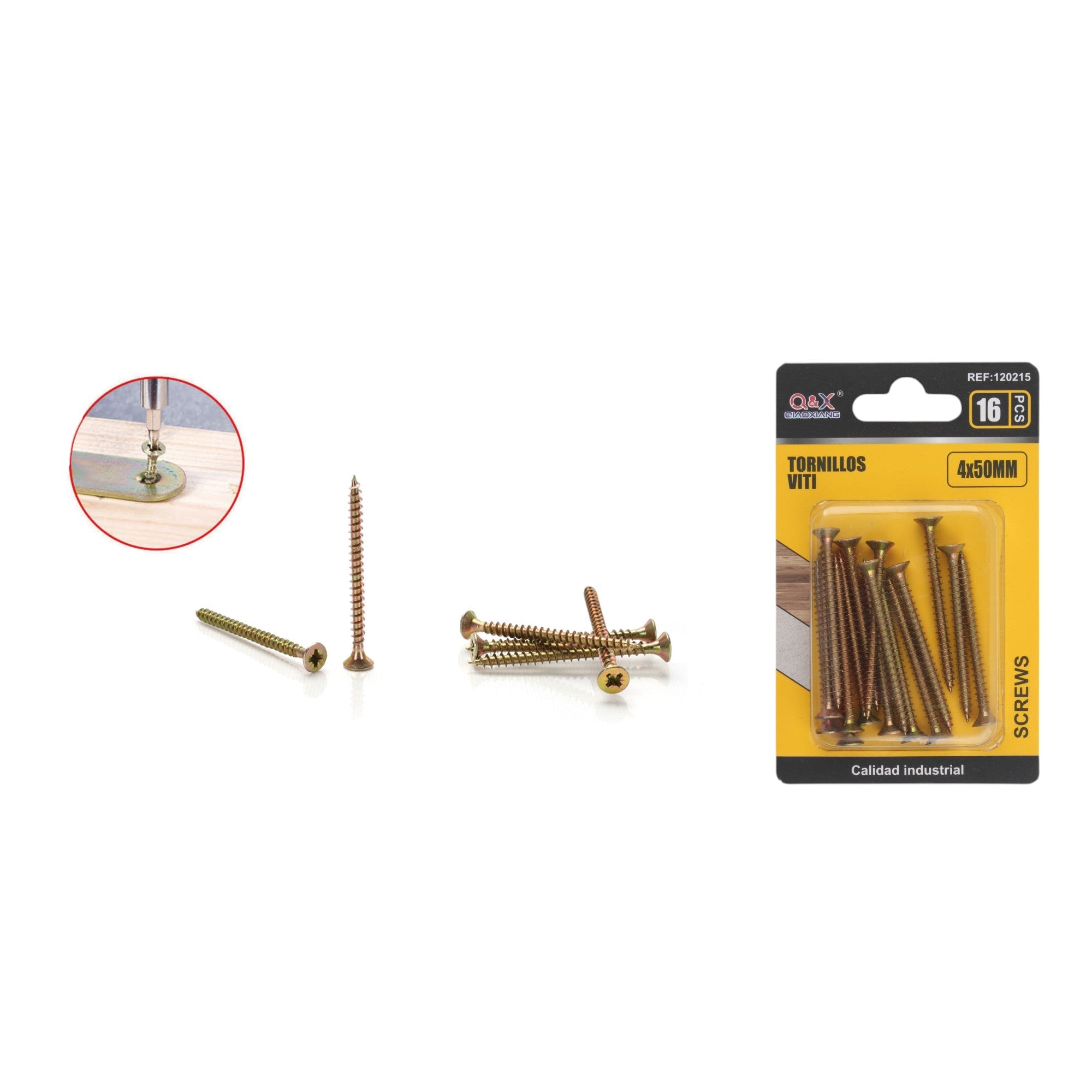 Clavo para fibrocemento zincado color 4x50 mm 16 pcs