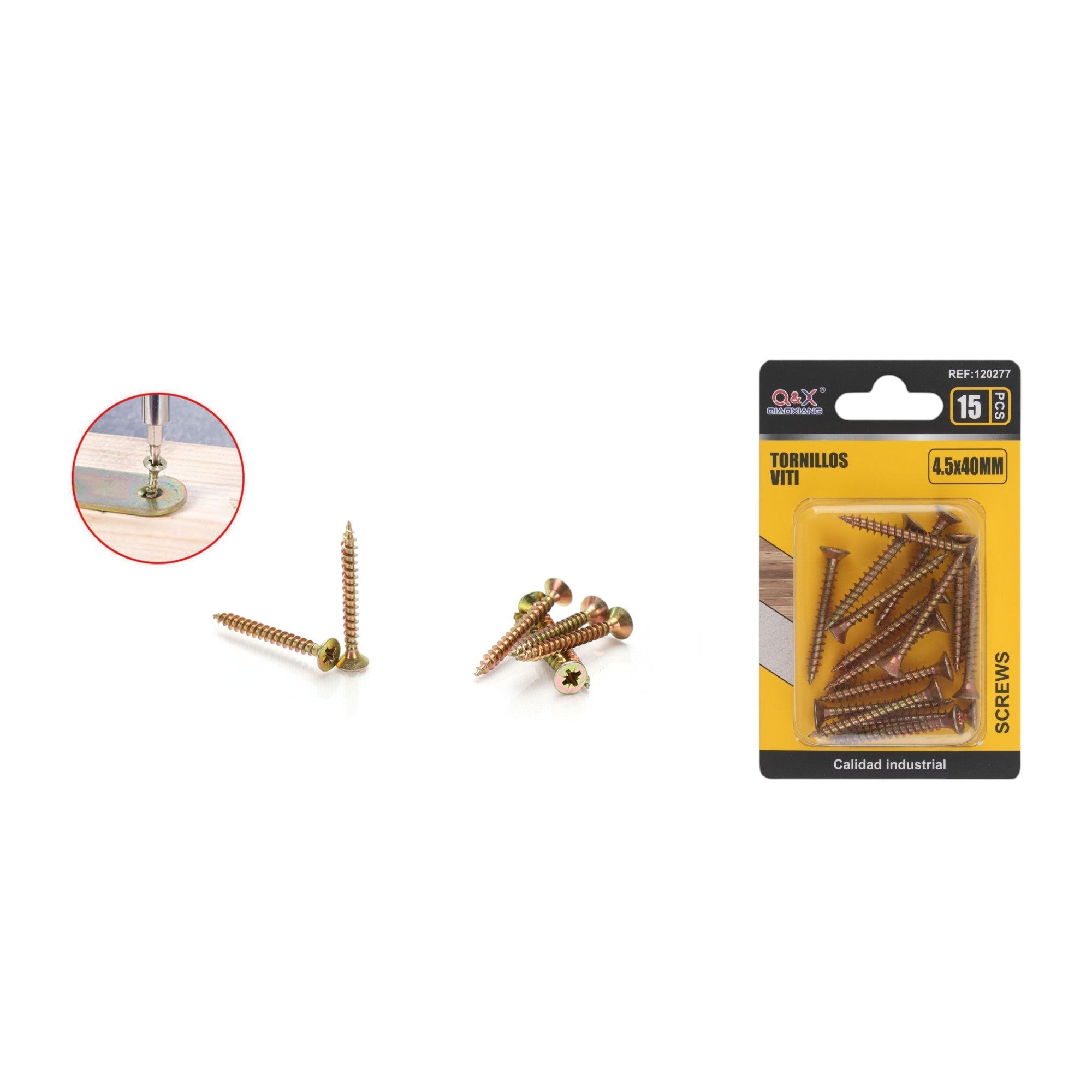 Clavo para fibrocemento zincado color 4.5x40 mm 15 pcs