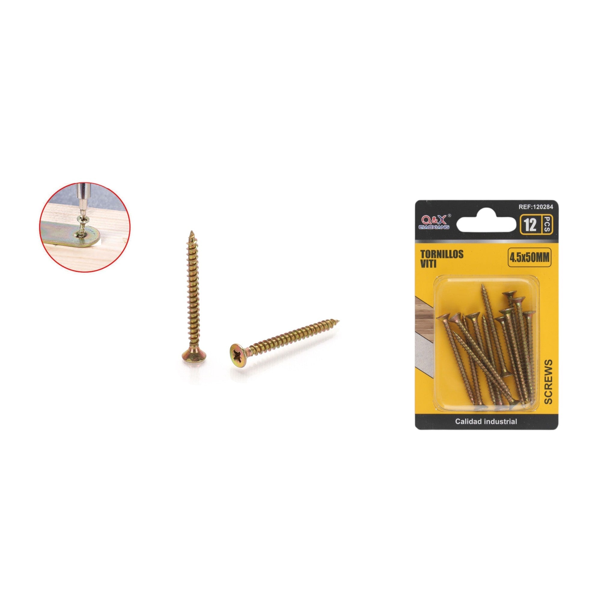 Clavo para fibrocemento zincado color 4.5x50 mm 12 pcs