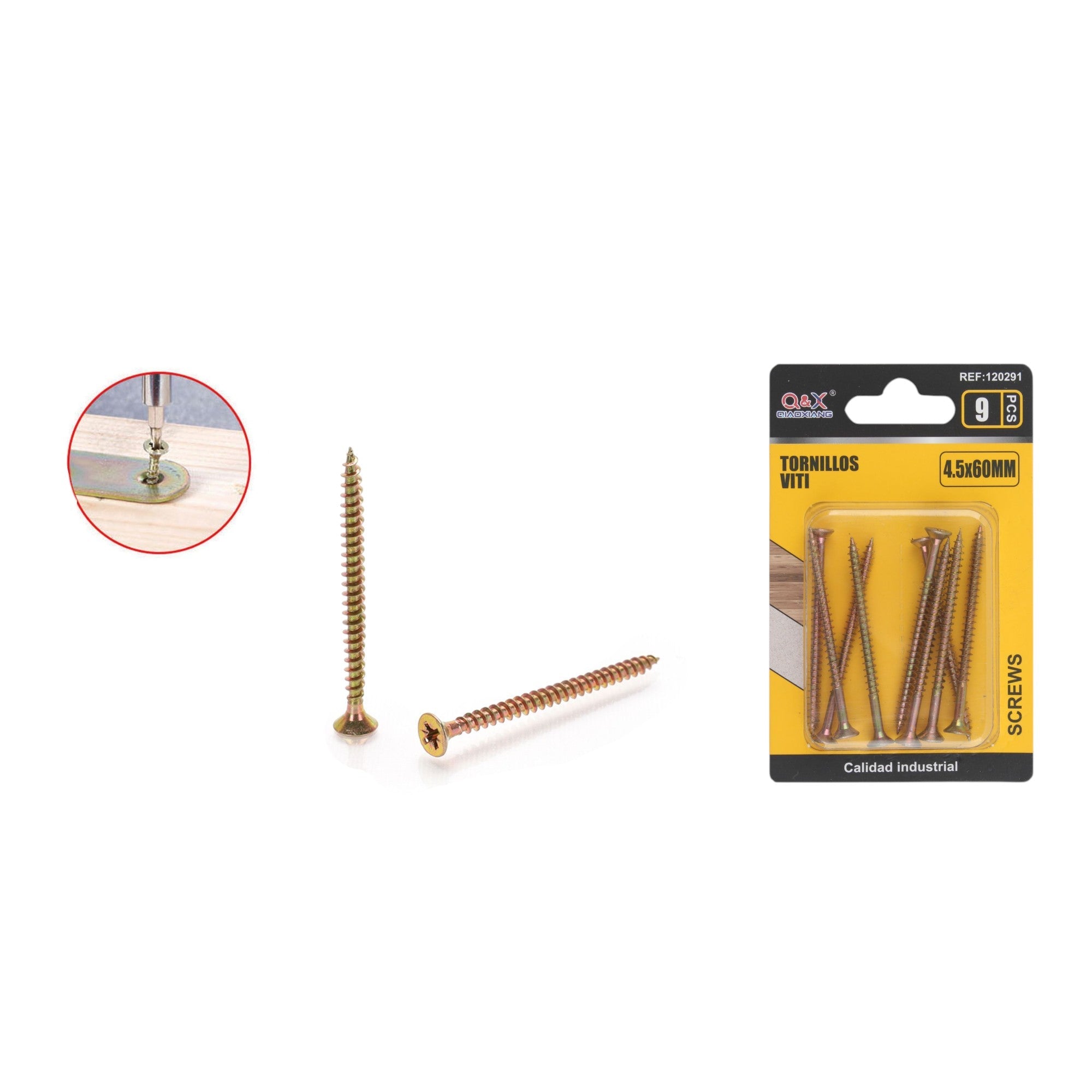 Clavo para fibrocemento zincado color 4.5x60 mm 9 pcs