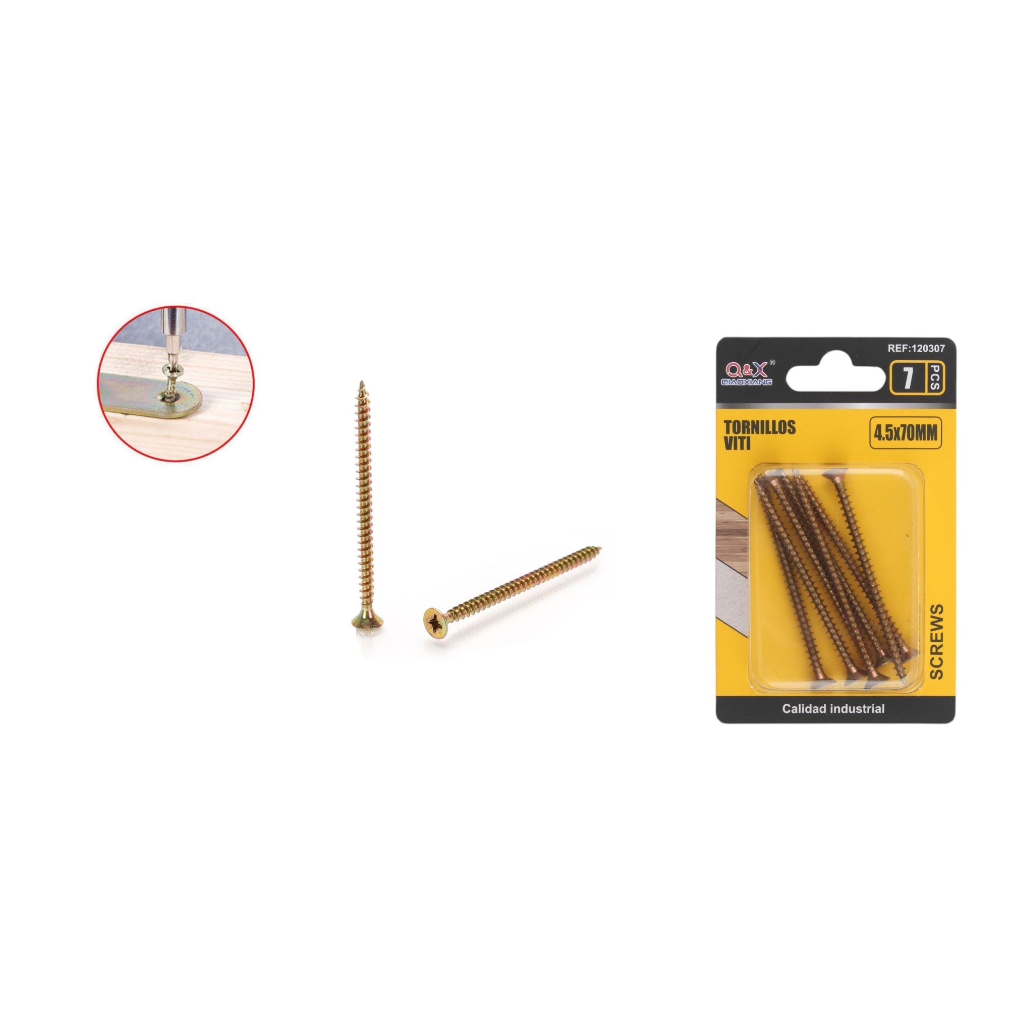 Clavo para fibrocemento zincado color 4.5x70 mm 7 pcs