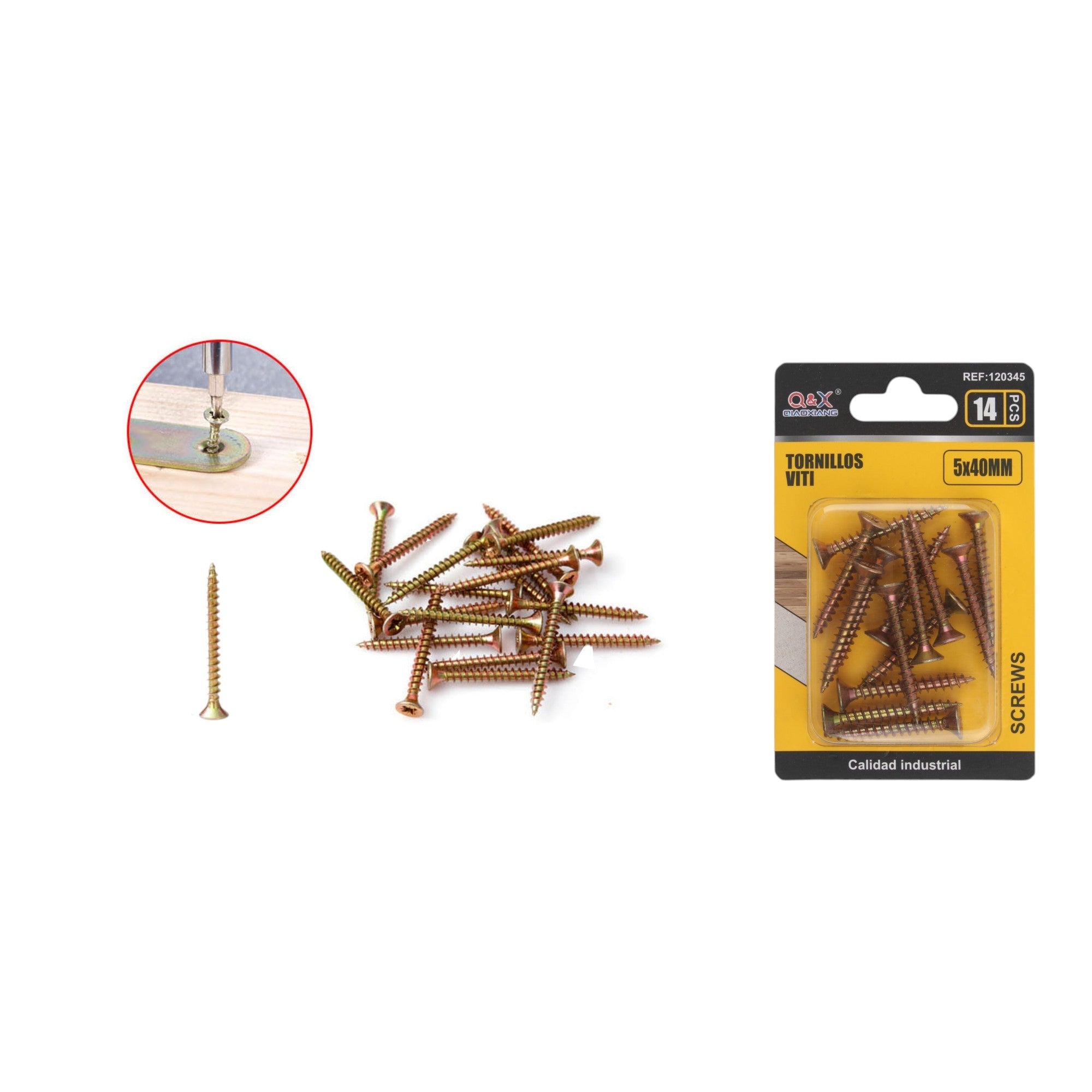 Clavo para fibrocemento zincado color 5x40 mm 14 pcs