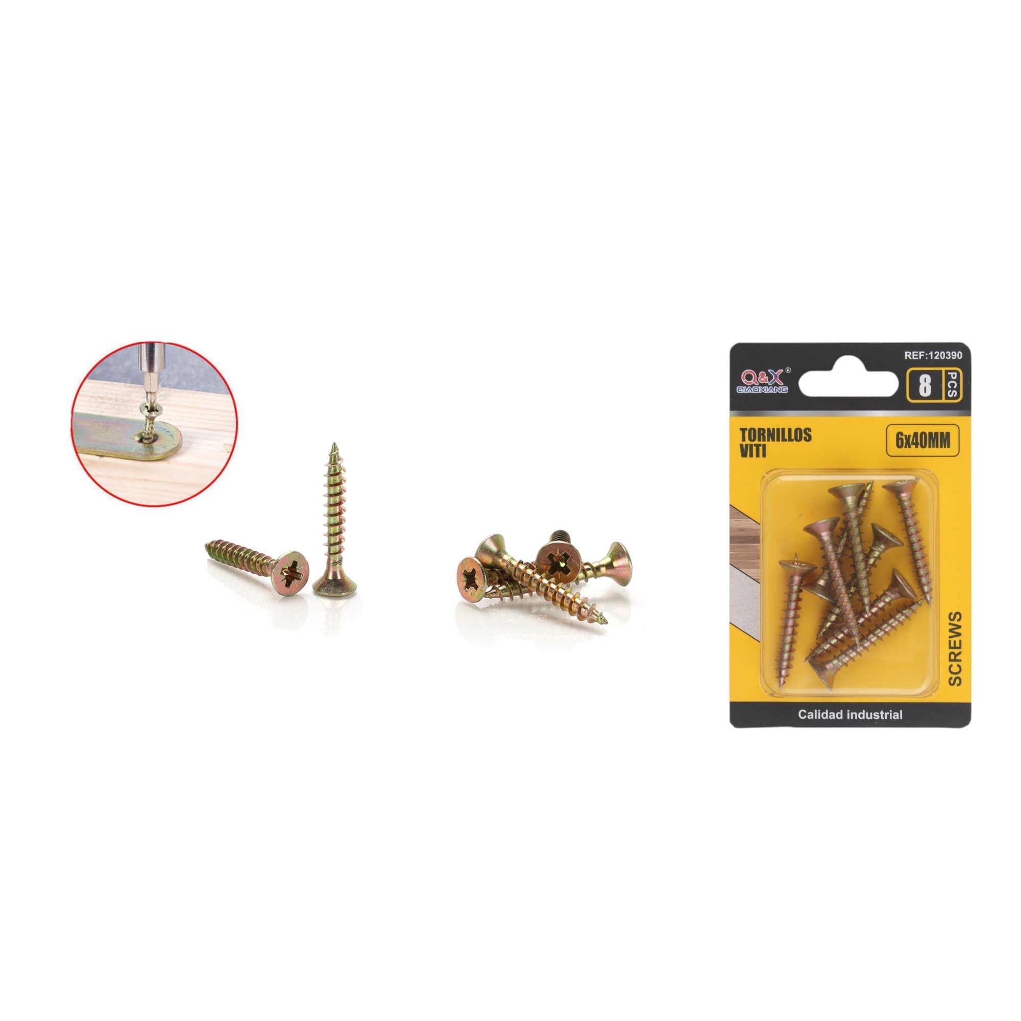 Clavo para fibrocemento zincado color 6x40 mm 8 pcs