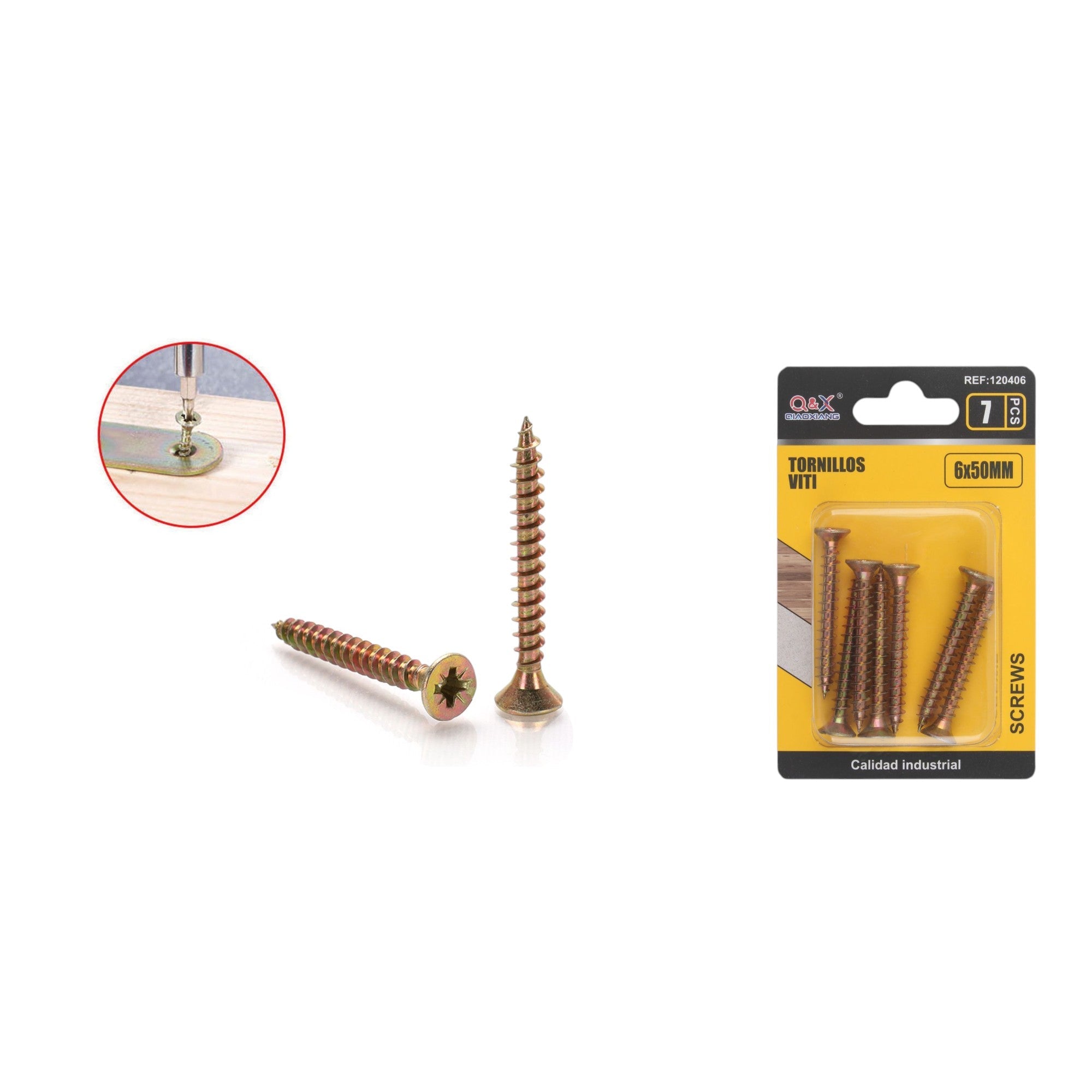 Clavo para fibrocemento zincado color 6x50 mm 7 pcs