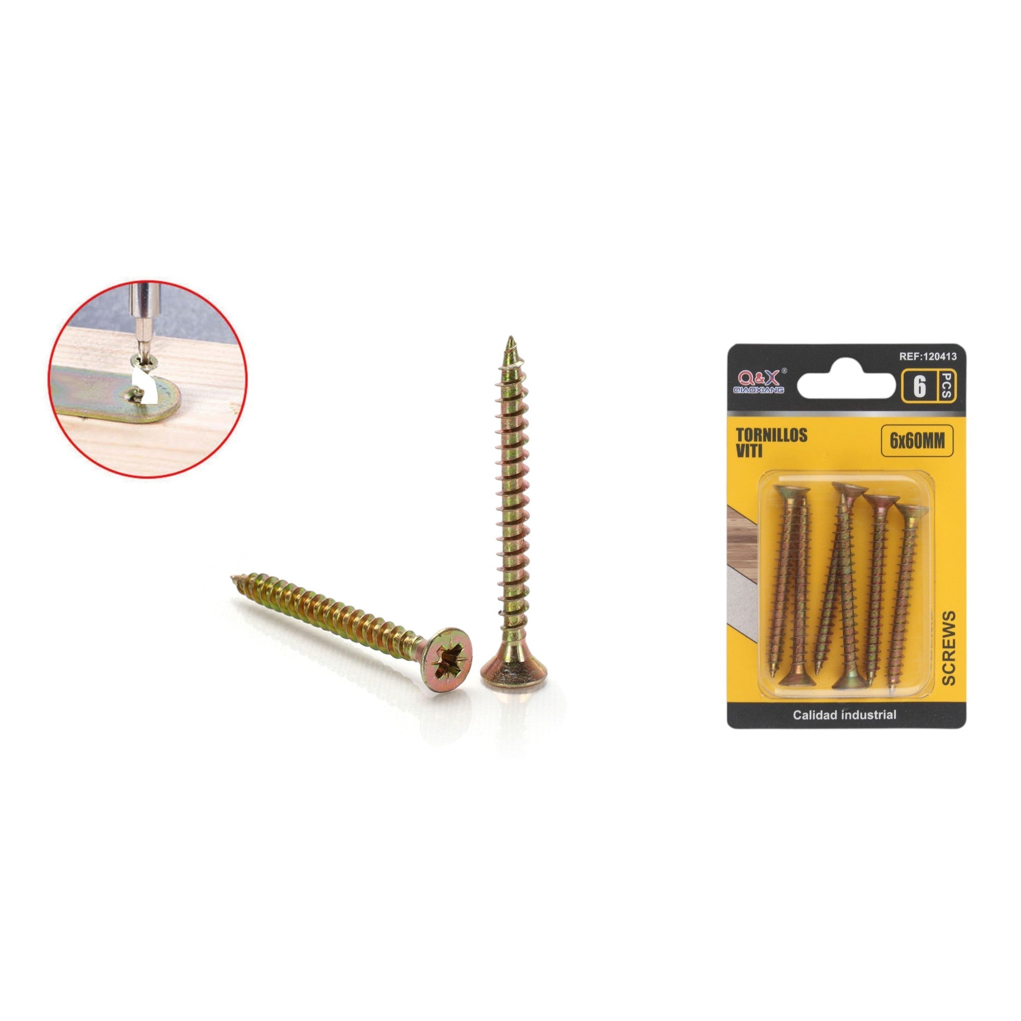 Clavo para fibrocemento zincado color 6x60 mm 6 pcs