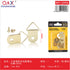 Gancho triangular para marco con tornillos 35 mm 8 pcs