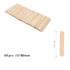 Palitos de helado de madera natural 80 mm pack 50 unidades