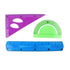 Set de reglas flexibles 20 cm pack tres piezas